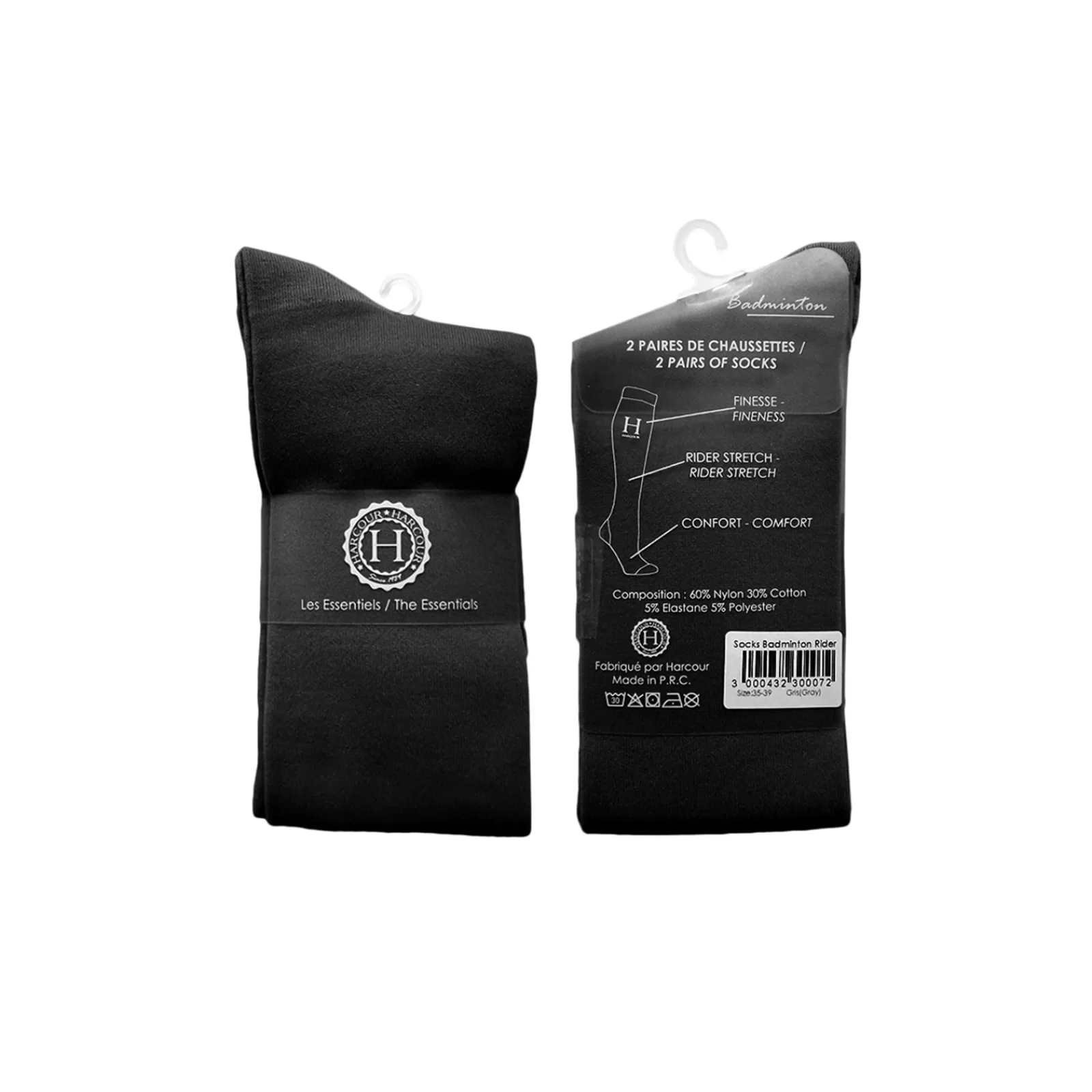 Riding Socks*harcour Badminton Riding Socks Black