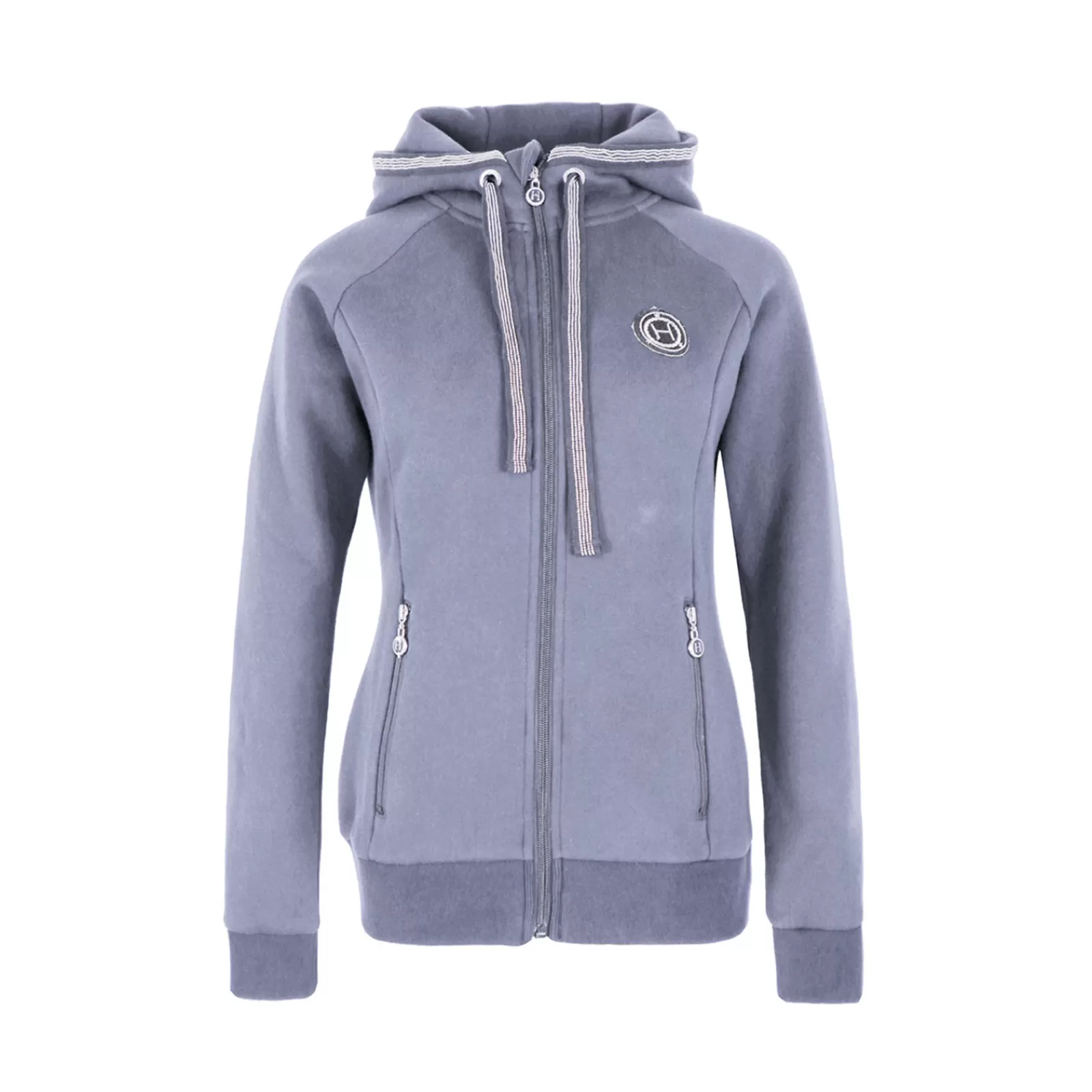 Riding Jumpers & Fleeces*harcour Carlotta Women'S Hoodie Sweater Grey