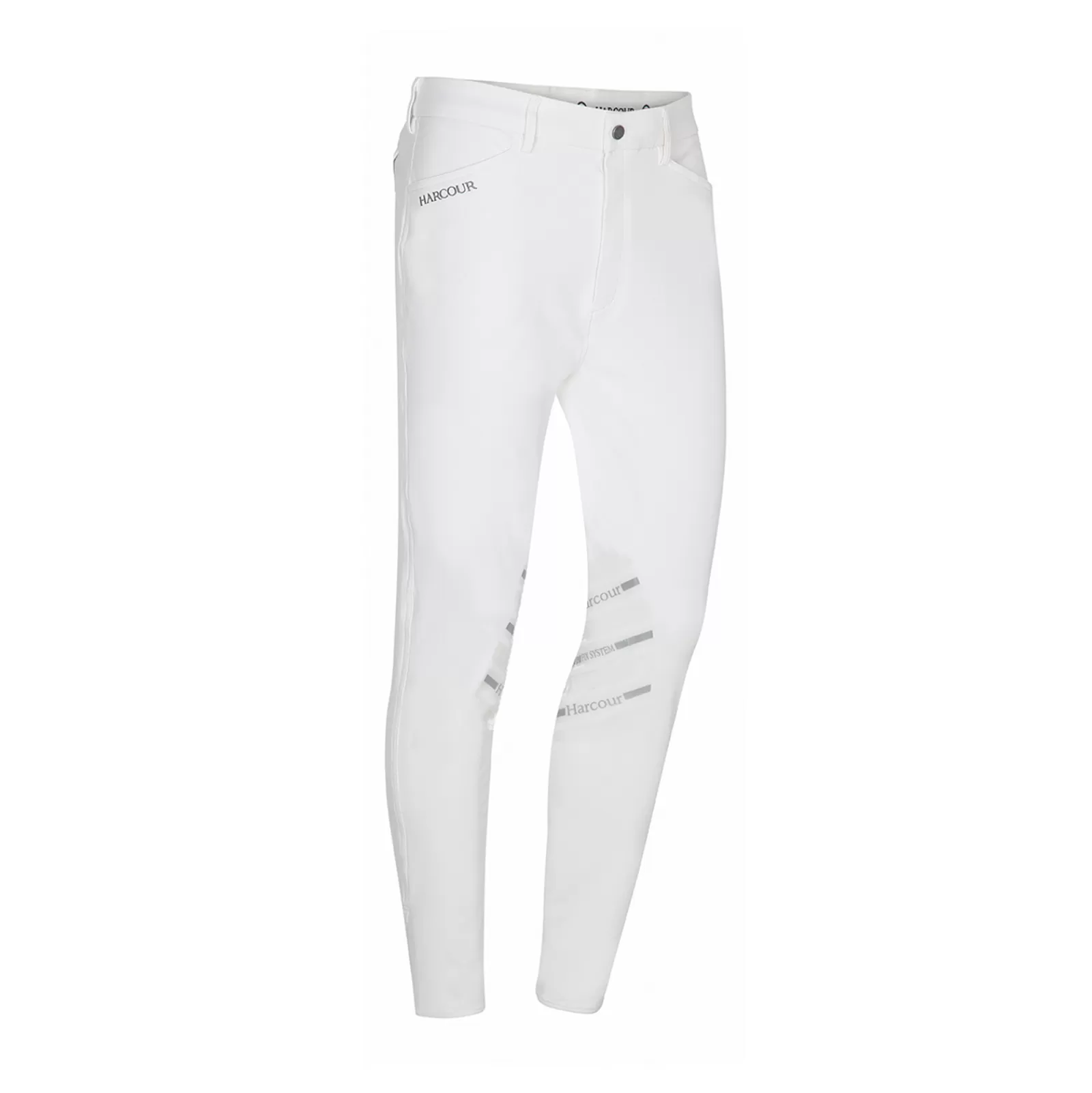 Jodhpurs & Breeches*harcour Costa Men'S Breeches With Knee Patch Wh/Ab