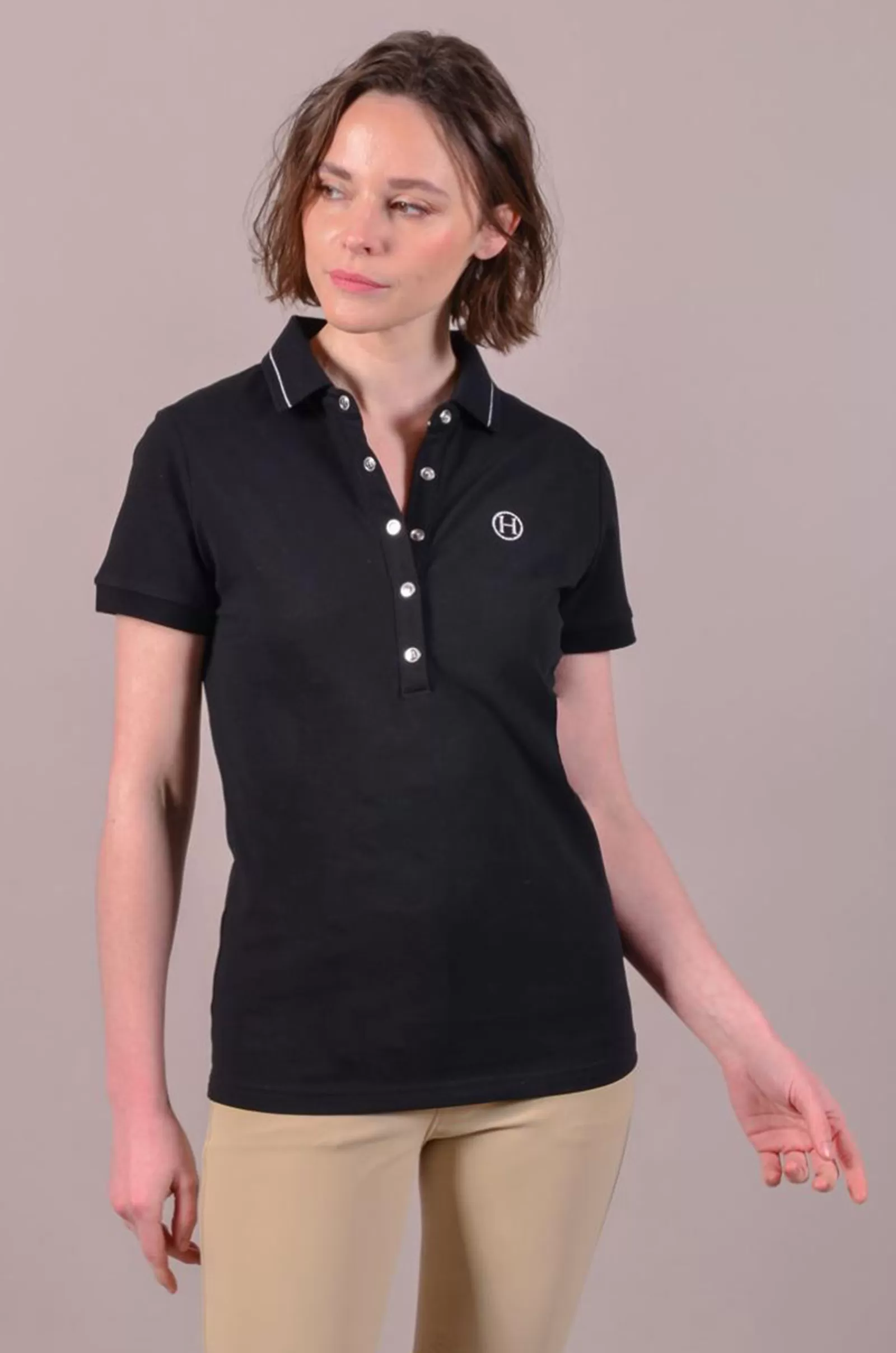 Tops & T-Shirts*harcour Punky Women'S Polo Black