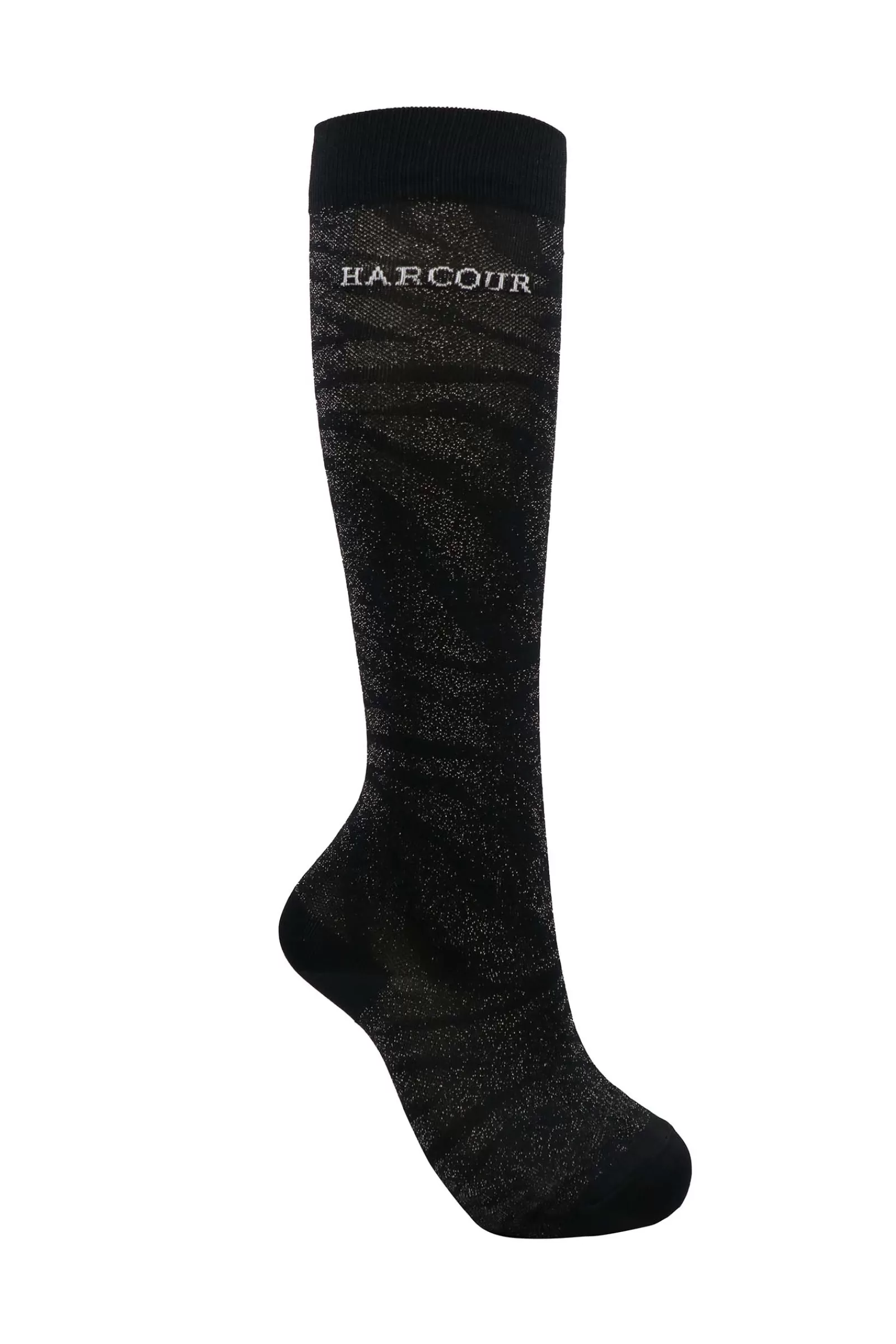 Riding Socks*harcour Sonar Socks Black/Purple/Blue