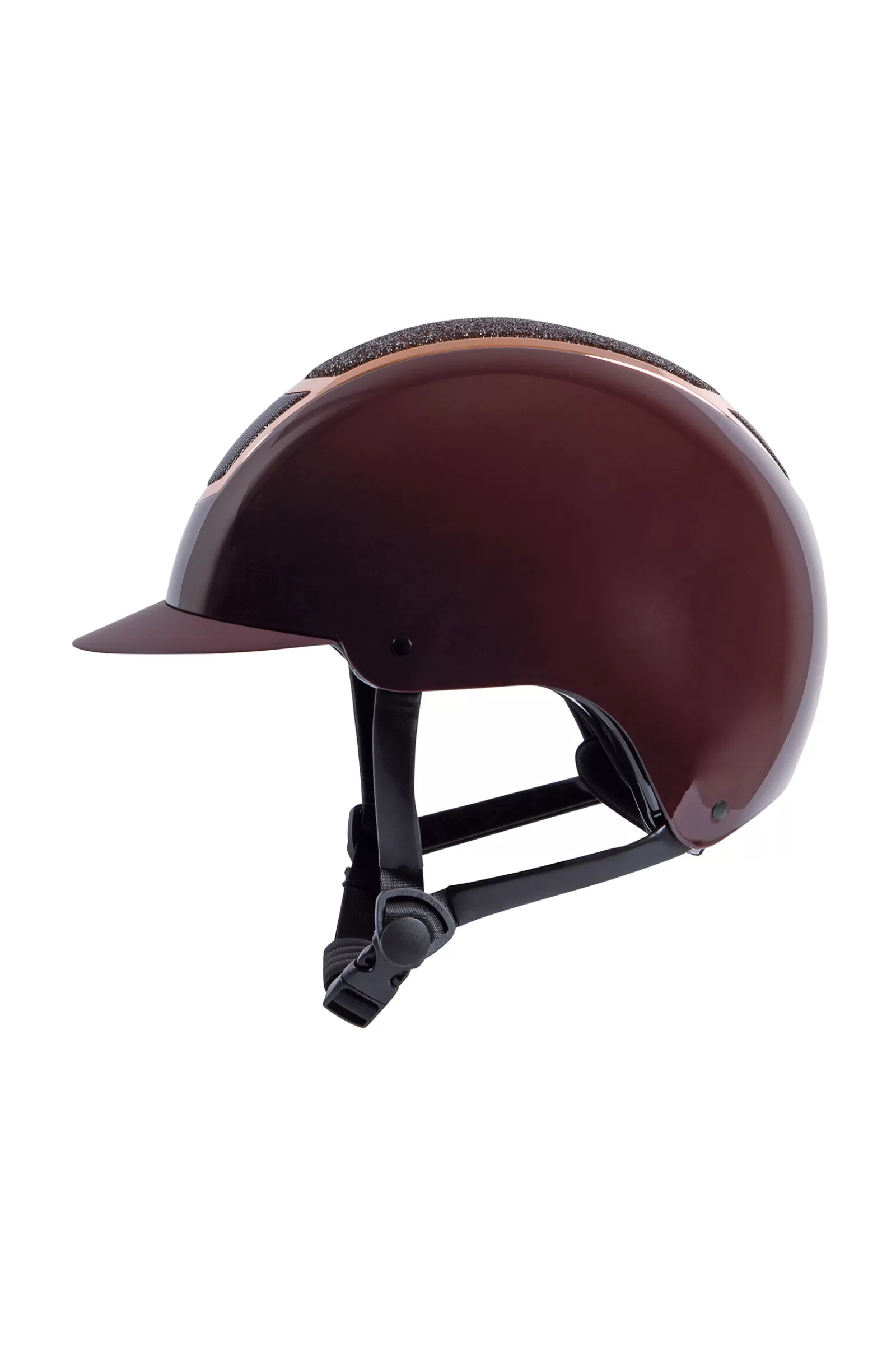 Riding Hats & Helmets*harryshorse Harry'S Horse Matterhorn Shiny Riding Helmet Bordeaux/Ocher Gold