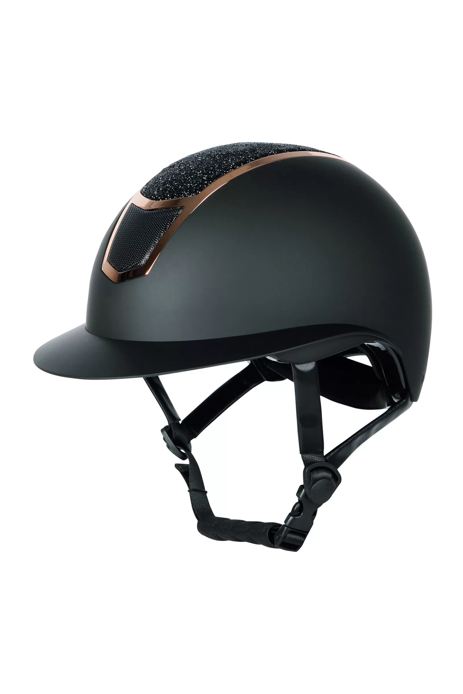 Riding Hats & Helmets*harryshorse Harry'S Horse Mont Blanc Sparkle Riding Helmet Black/Rose Gold