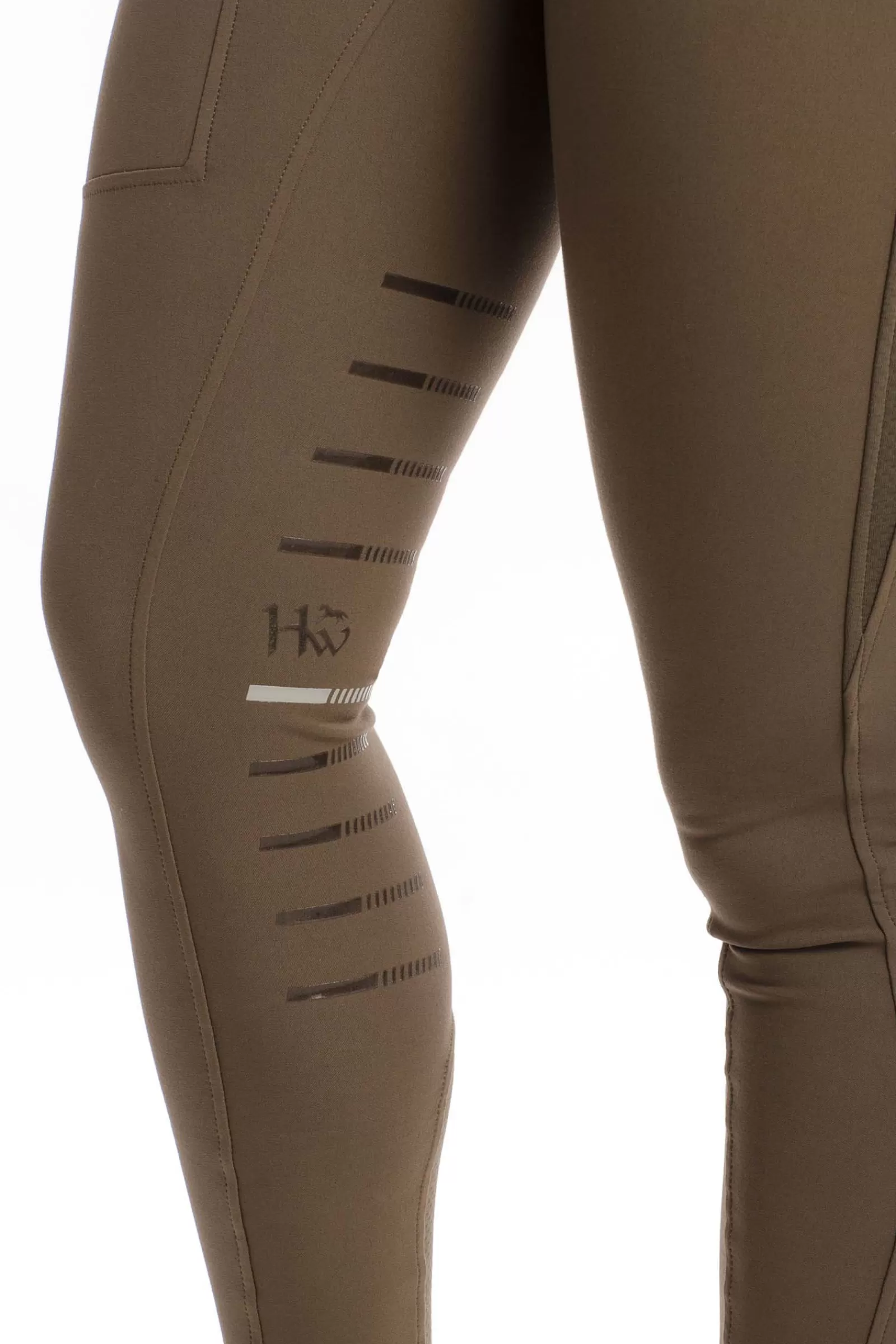 Riding Tights*horseware Hybrid Meryl Pull-Up Breeches For Women Otter Brown