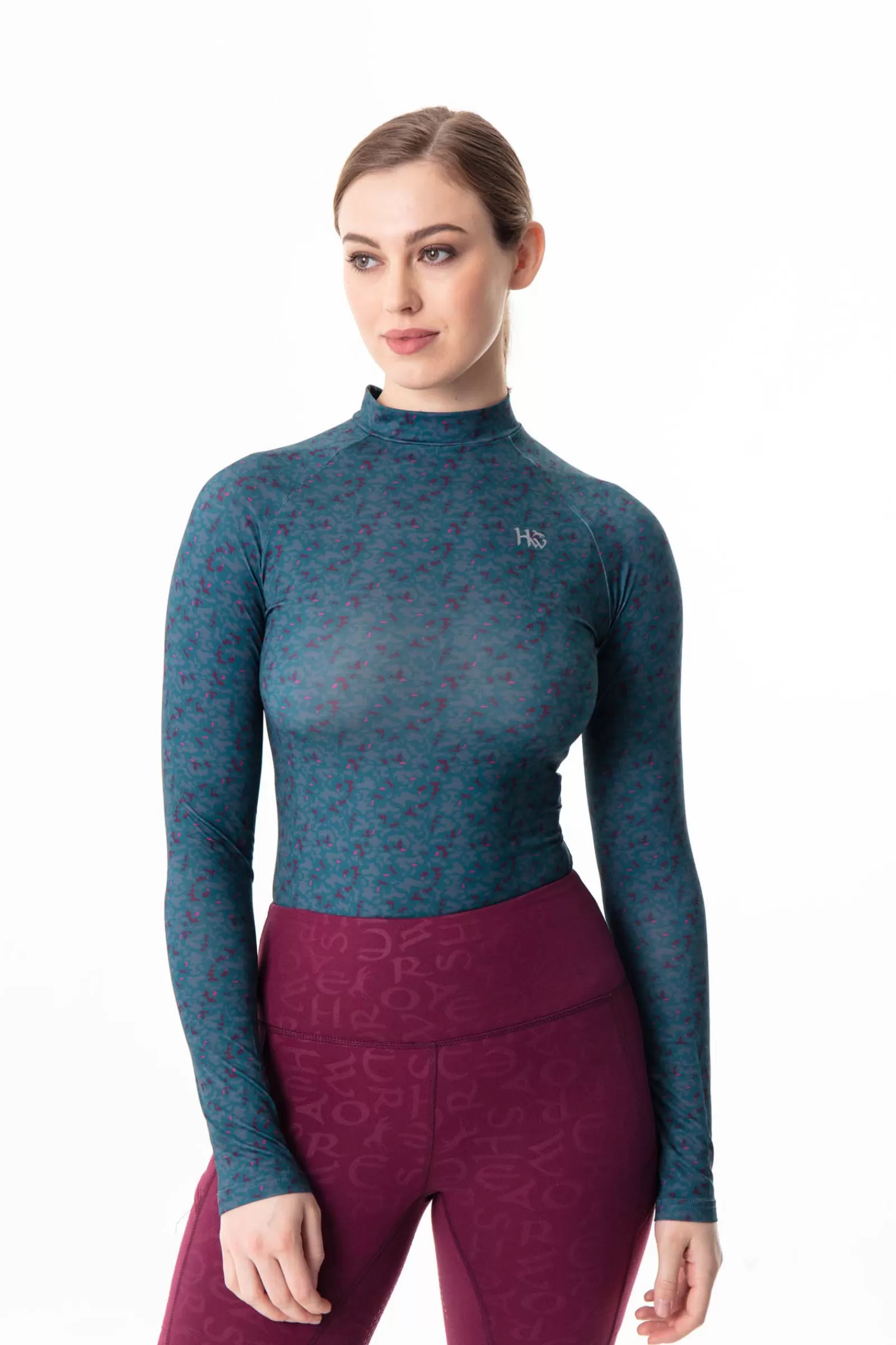 Tops & T-Shirts*horseware Keela Baselayer Turquoise/ Raspberry Pink