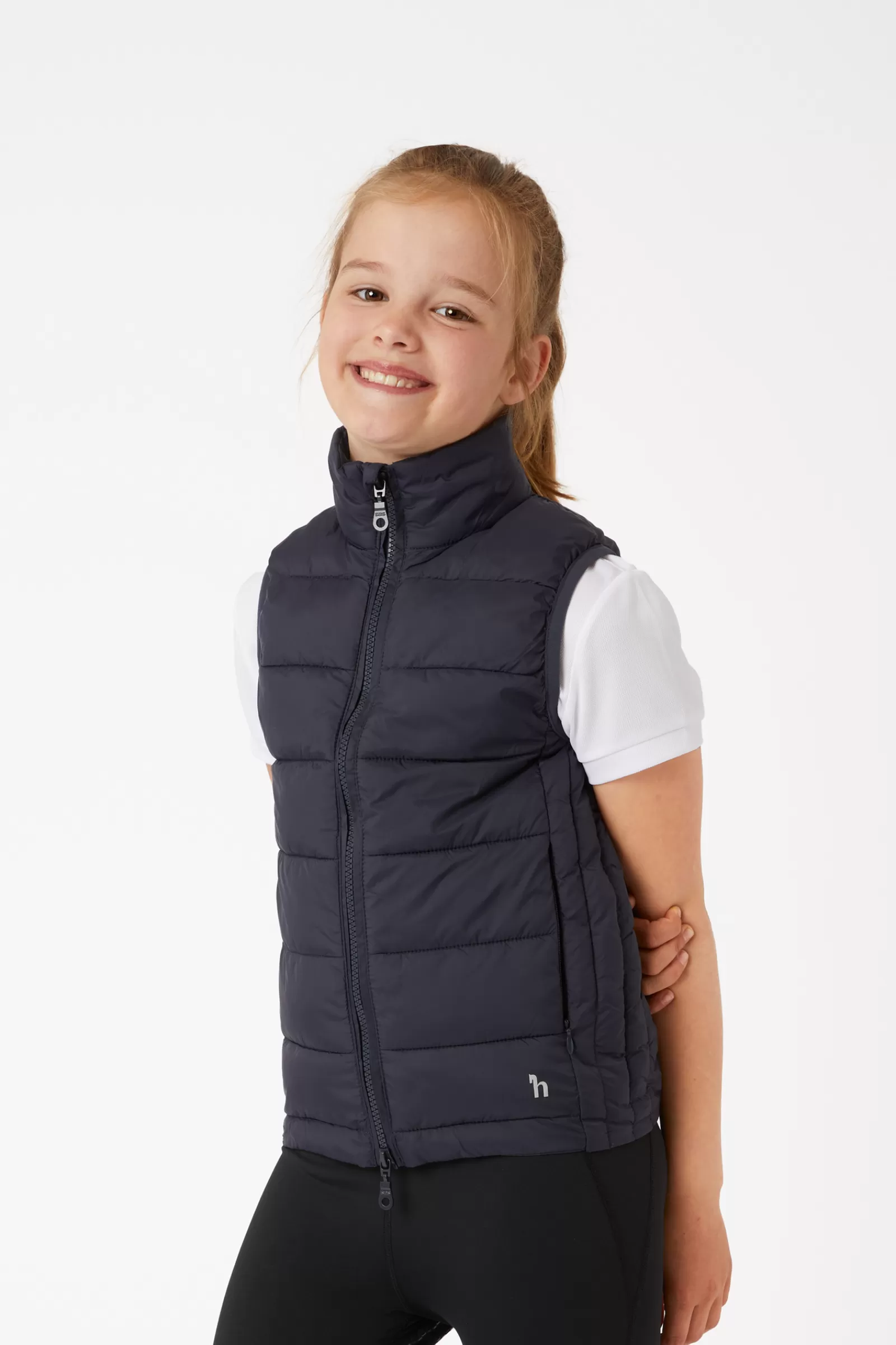 Riding Jackets & Gilets*horze Amber Kids Lightweight Padded Club Riding Vest Dark Navy