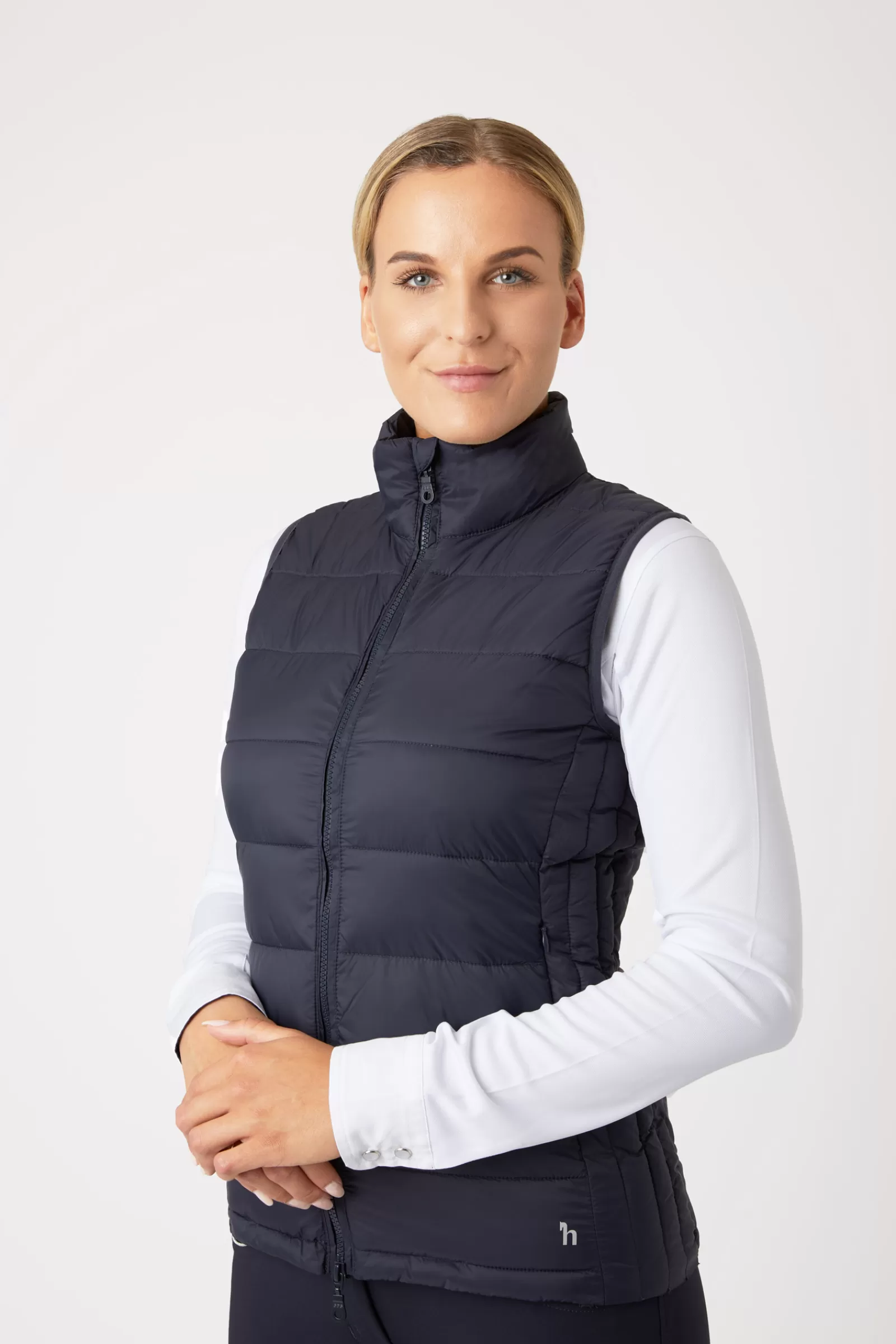 Coats & Jackets*horze Amber Women'S Lightweight Padded Club Riding Vest Dark Navy