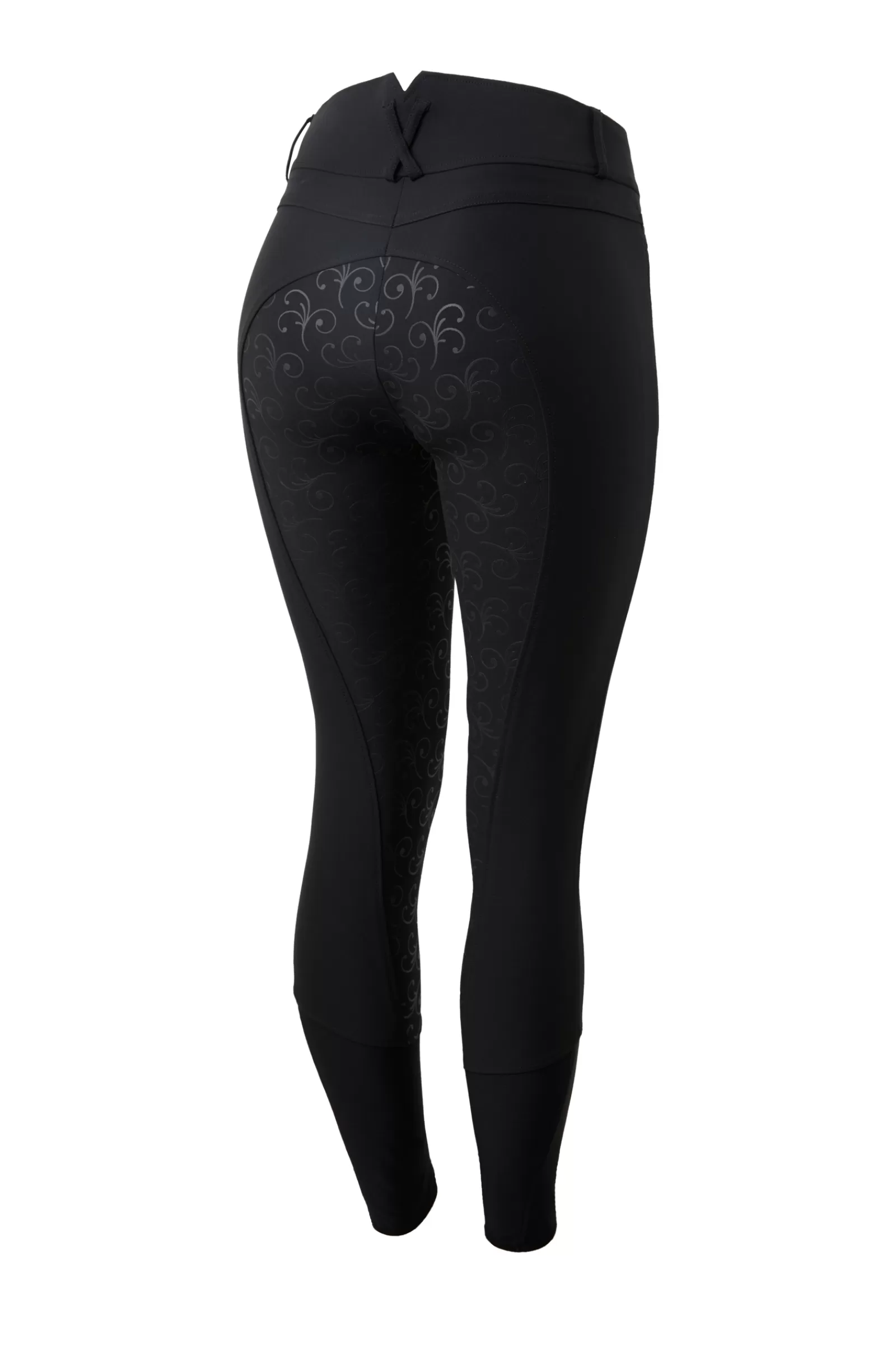 Full Seat Breeches*horze Angelina Women'S Lightweight Stretch Silicone Full Seat Breeches Black