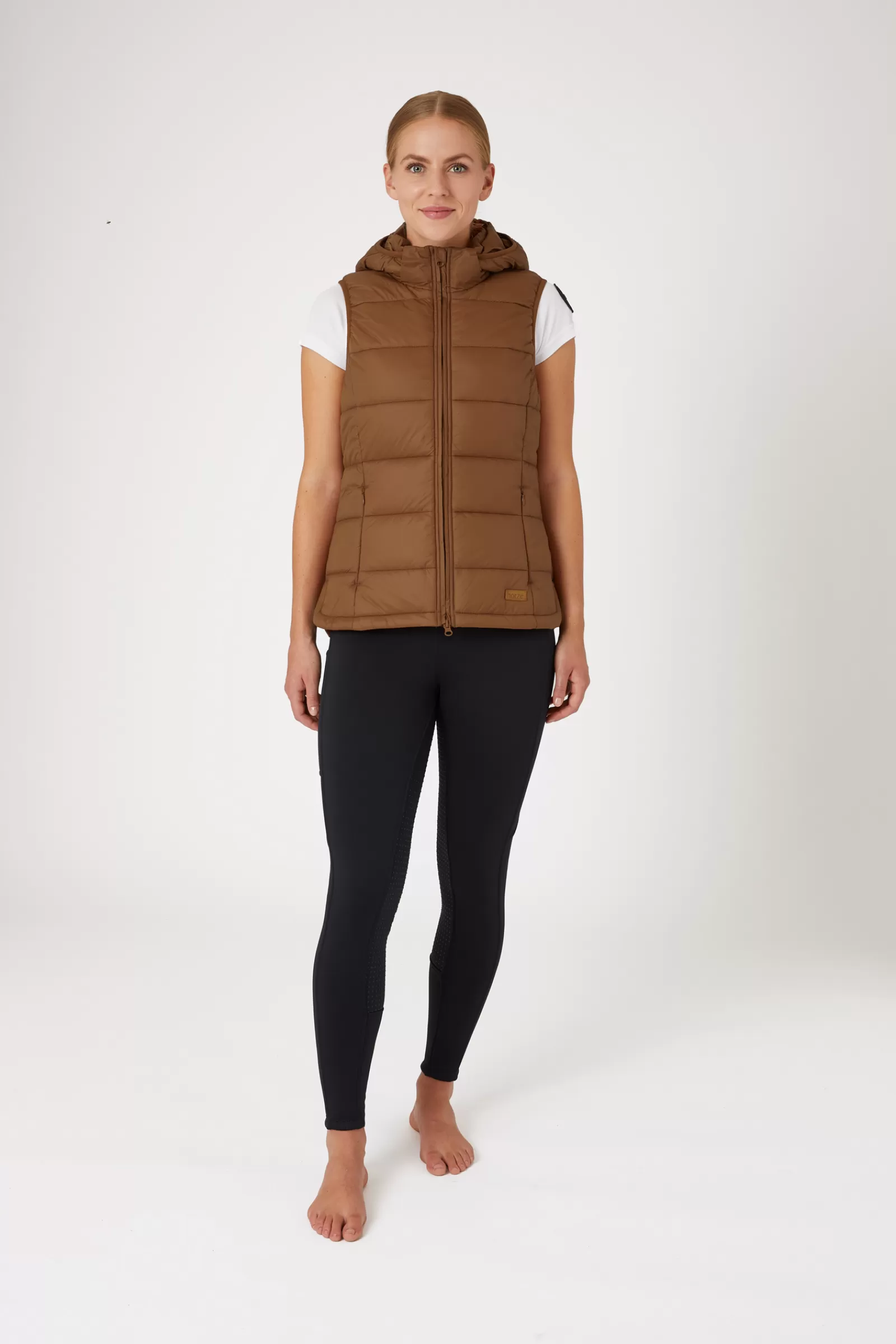 Coats & Jackets*horze Anne Women'S Padded Riding Riding Vest Caramel Cafe