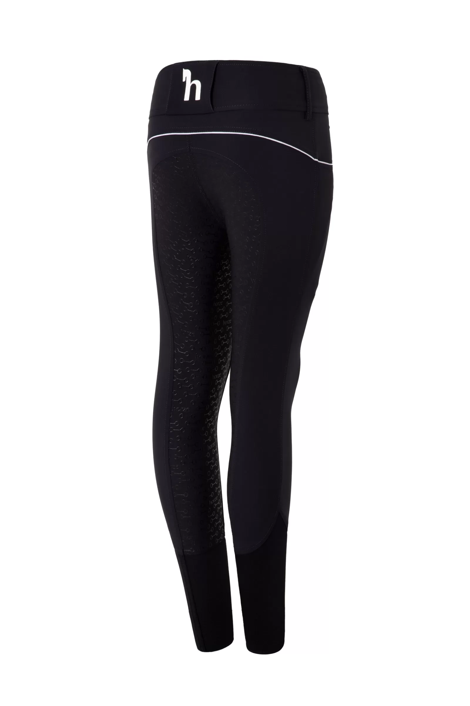 Jodhpurs & Breeches*horze Aubrey Kid'S High Waist Breeches With Silicone Full Seat Dark Navy