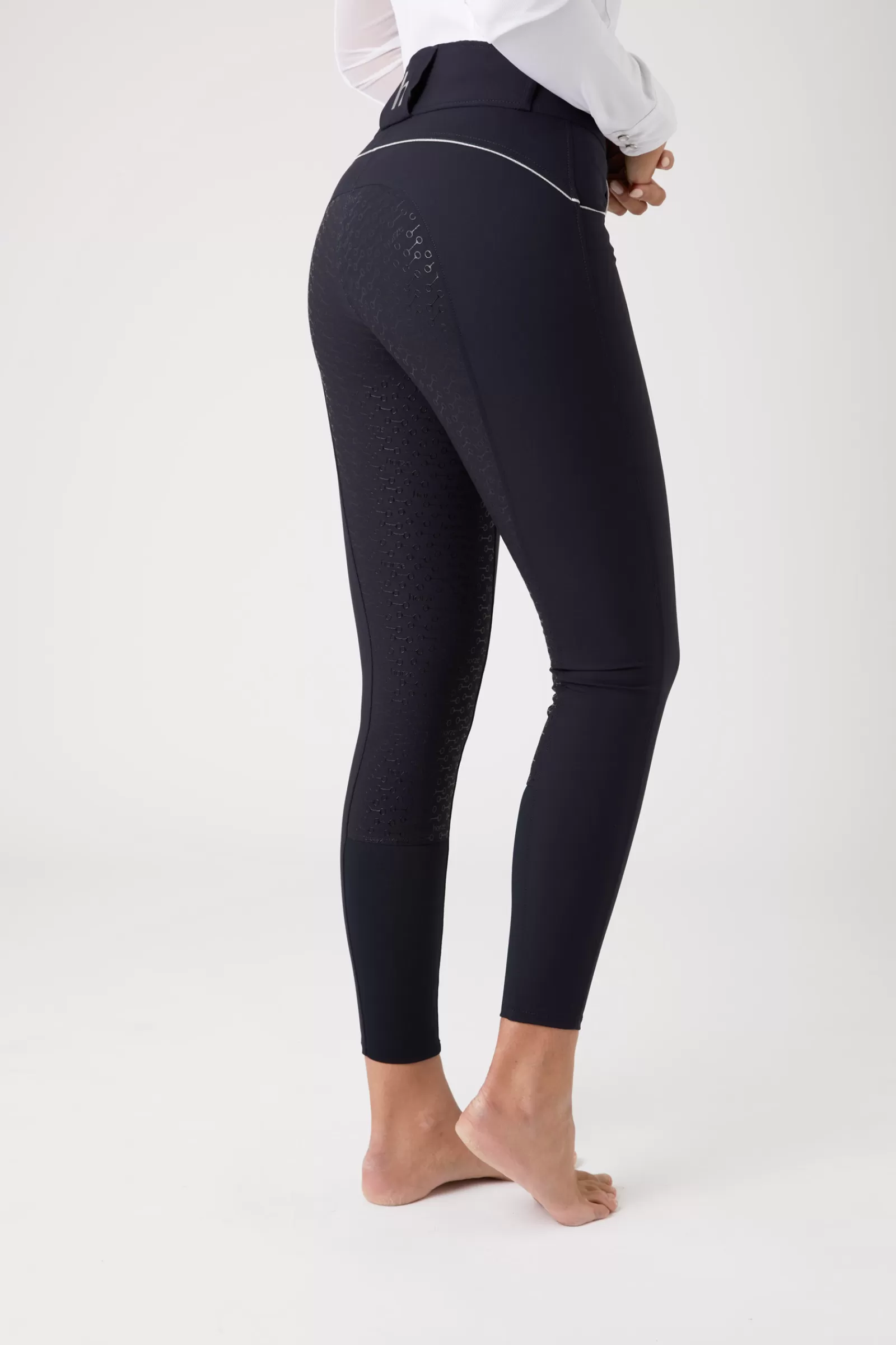 Full Seat Breeches*horze Aubrey Women'S High Waist Breeches With Silicone Full Seat Dark Navy