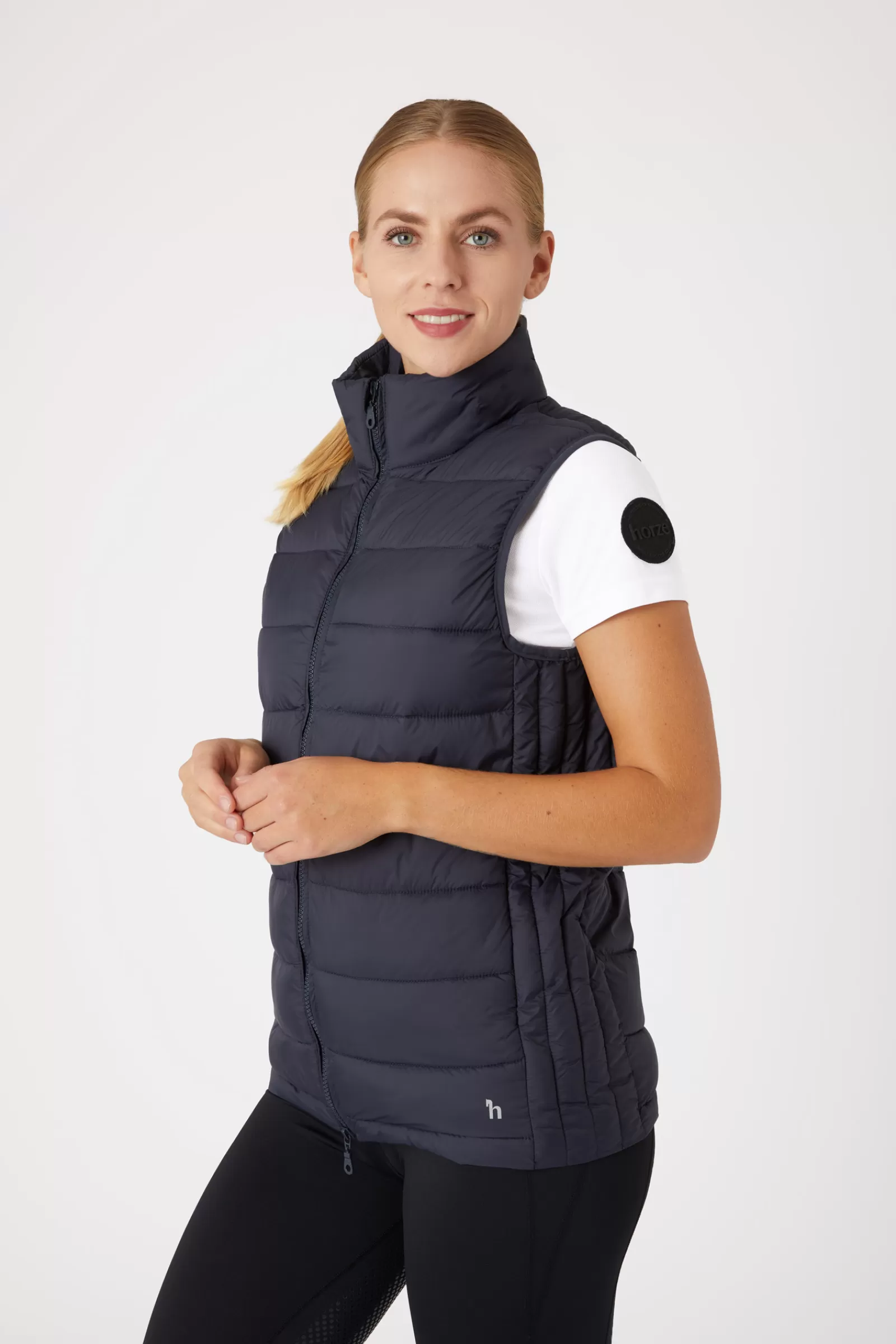 Coats & Jackets*horze Avery Unisex Padded Club Riding Vest Dark Navy