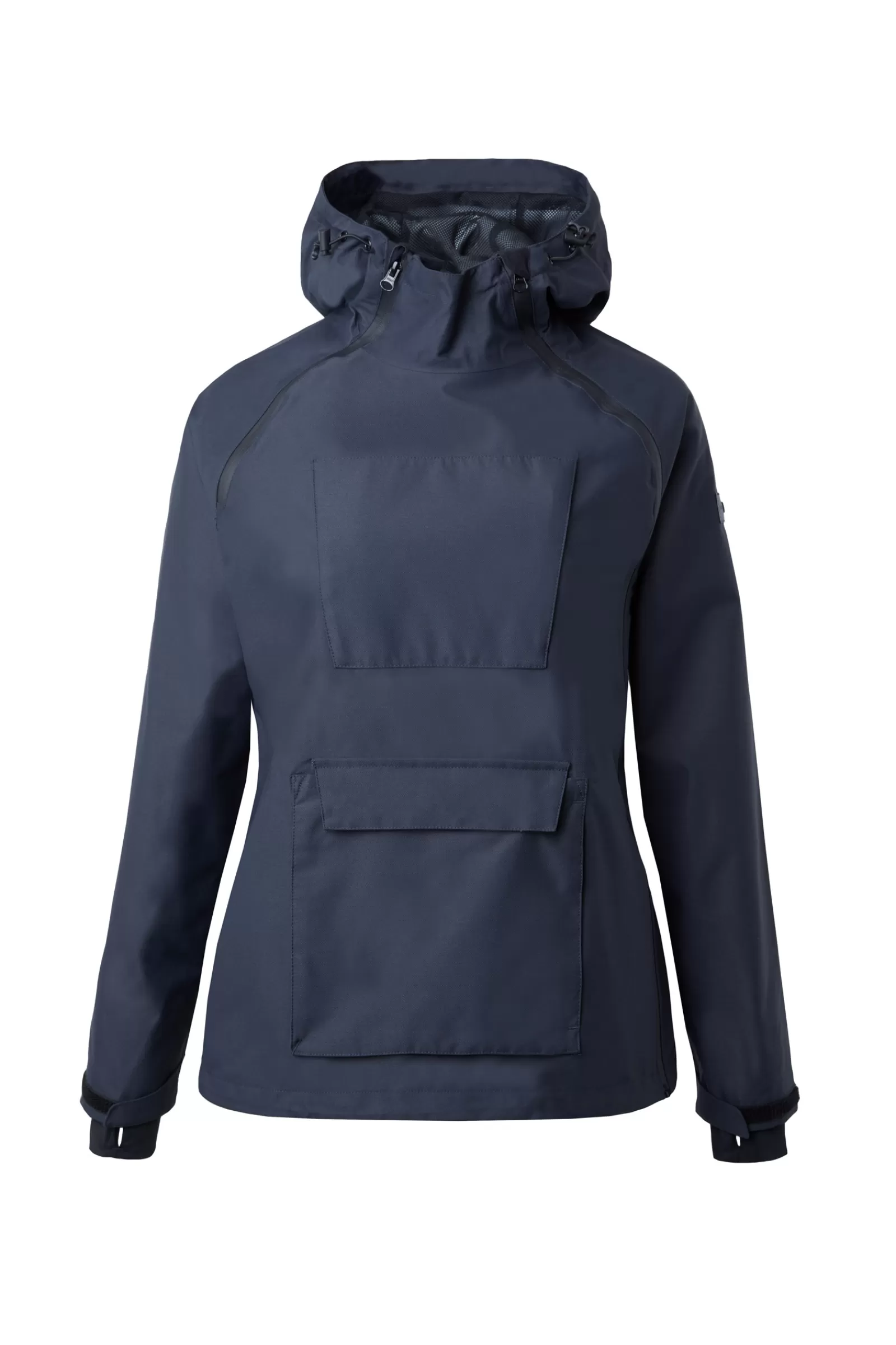 Rain Clothing*horze Ayla Women'S Rain Riding Riding Jacket With Zippers Dark Navy