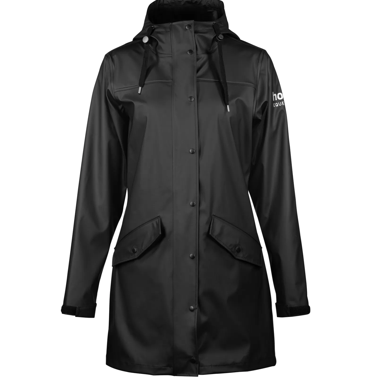 Rain Clothing*horze Billie Women'S Pu Rain Riding Jacket Black