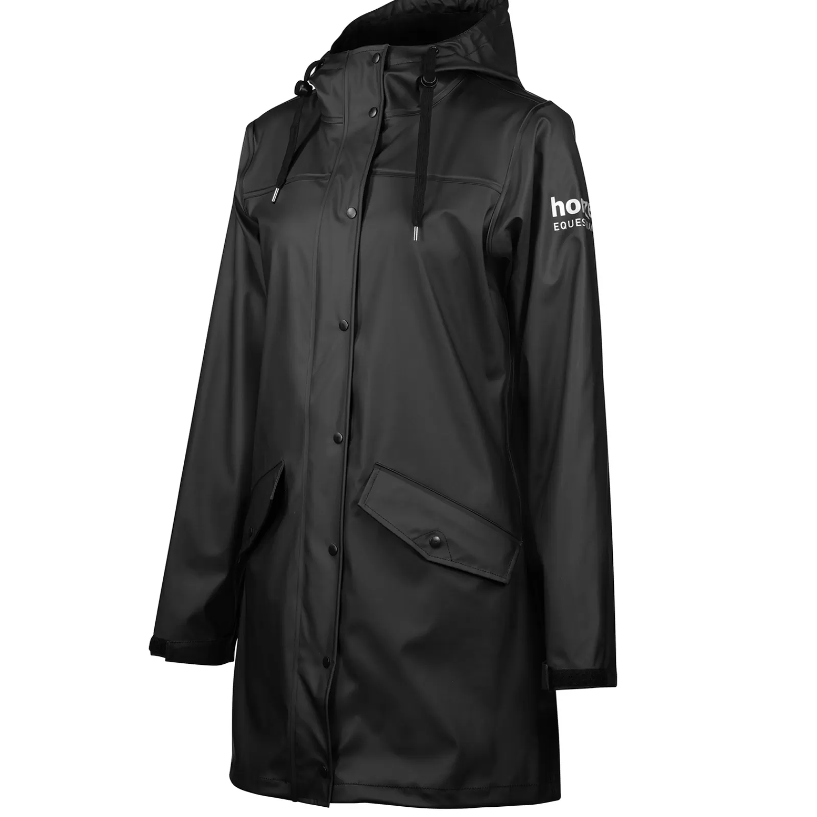 Rain Clothing*horze Billie Women'S Pu Rain Riding Jacket Black