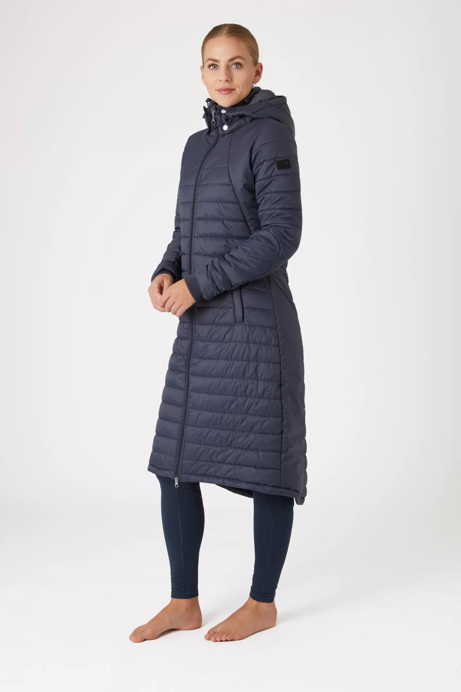 Coats & Jackets*horze Cecilia Women'S Padded Long Riding Coat Ink Blue