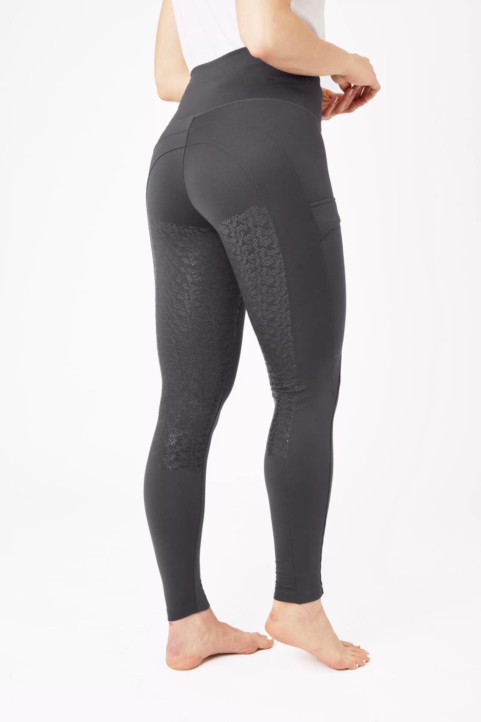 Riding Tights*horze Celia Women'S Thermo Riding Tights Pavement Grey