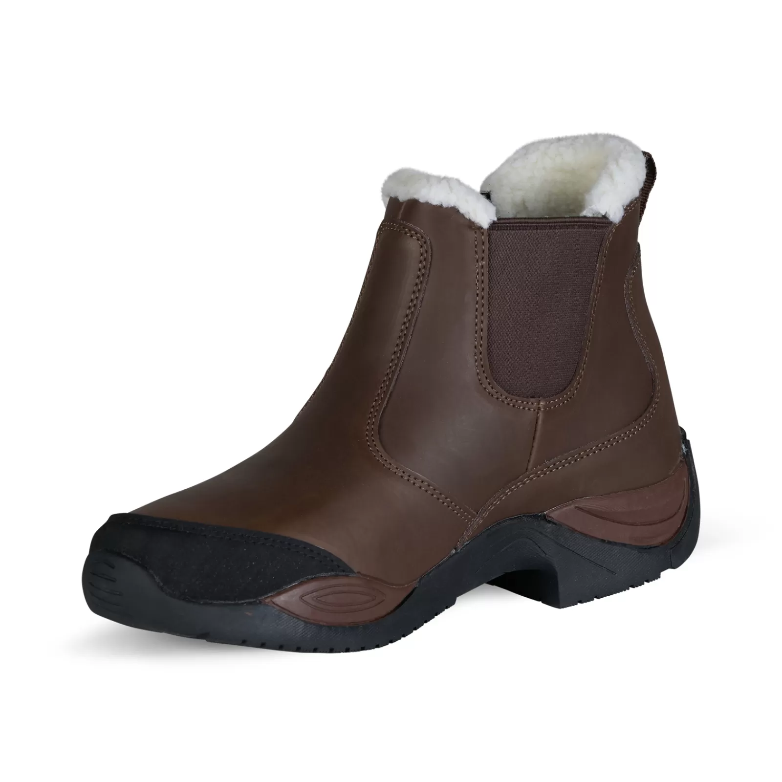 Jodhpur Boots*horze Copenhagen Women'S Waterproof Jodhpur Boots With Faux Fur Lining Dark Brown