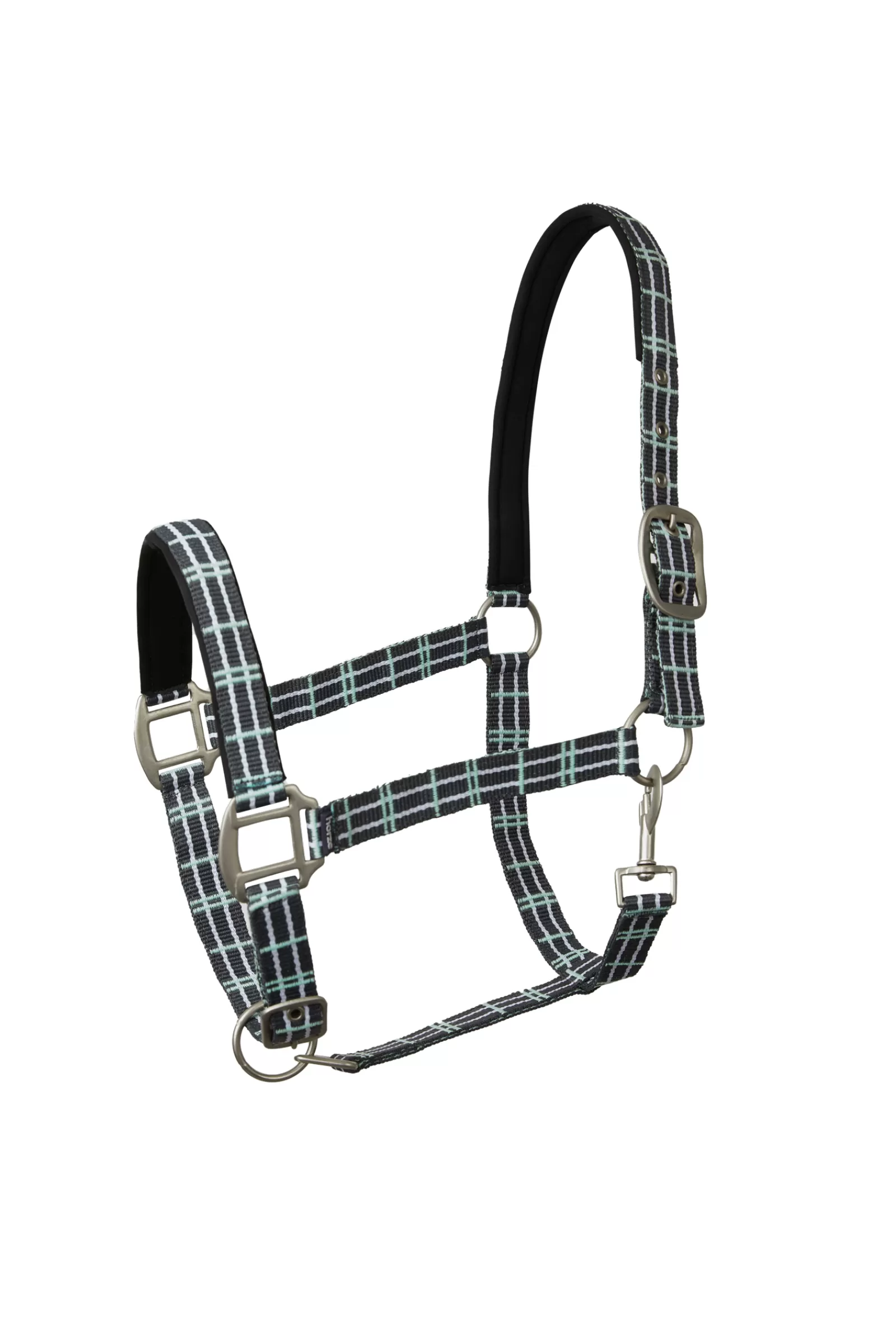 horze Dallas Checked Halter With Neoprene Lining> Headcollars & Halters