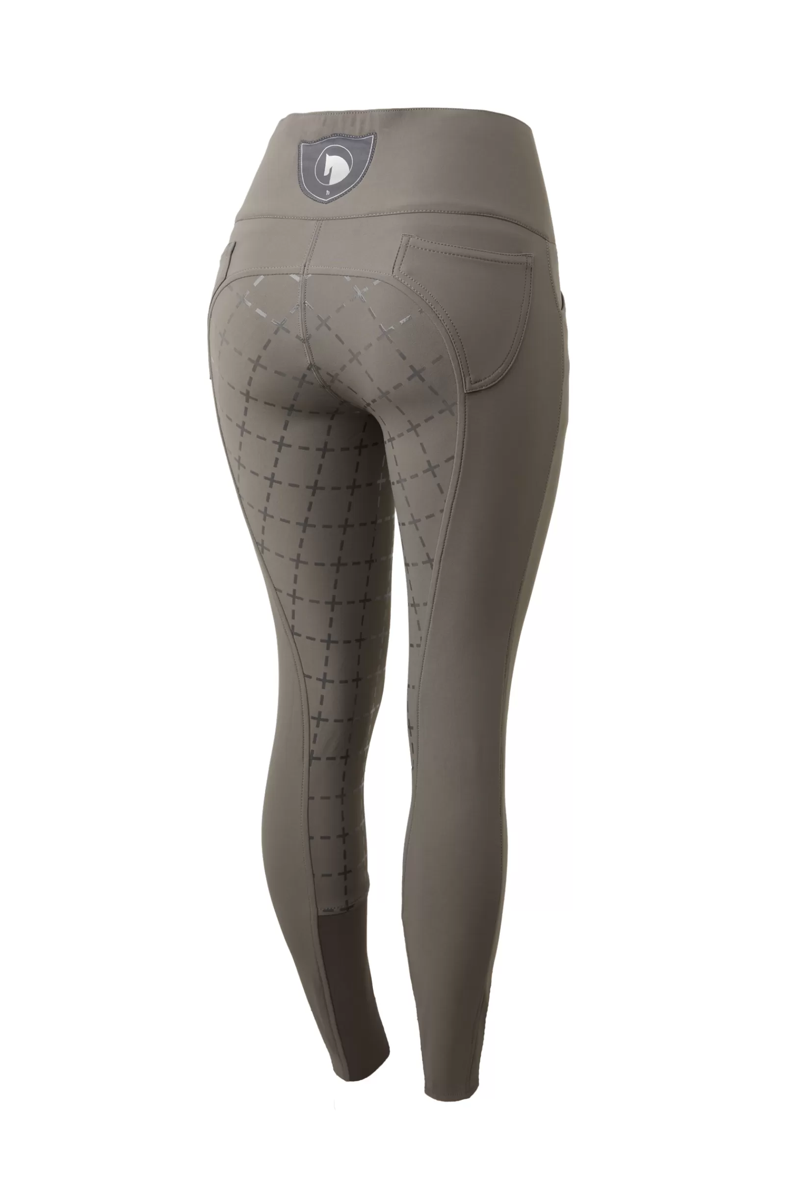 Full Seat Breeches*horze Desiree Women'S High Waist Silicone Full Seat Breeches Castle Rock Dark Drey