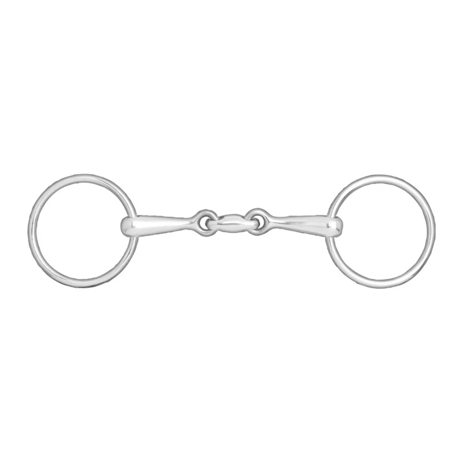 horze Double-Jointed Loose Ring Snaffle, 14Mm> Loose Ring Snaffles