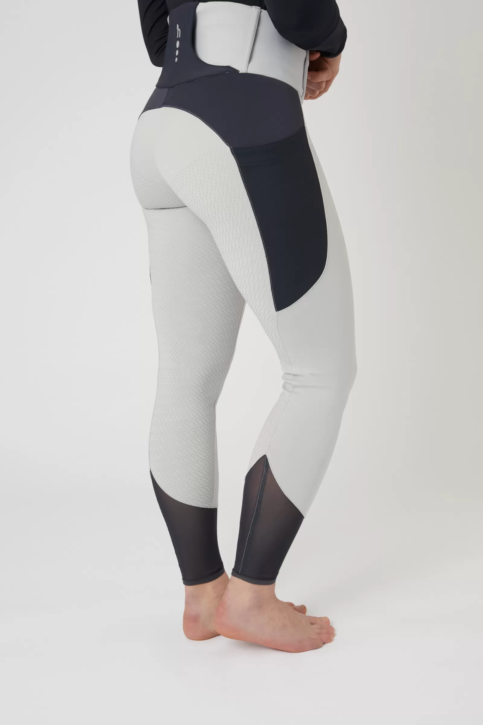 Full Seat Breeches*horze Ebba Women'S Full Grip Breeches With Mesh Harbour Mist