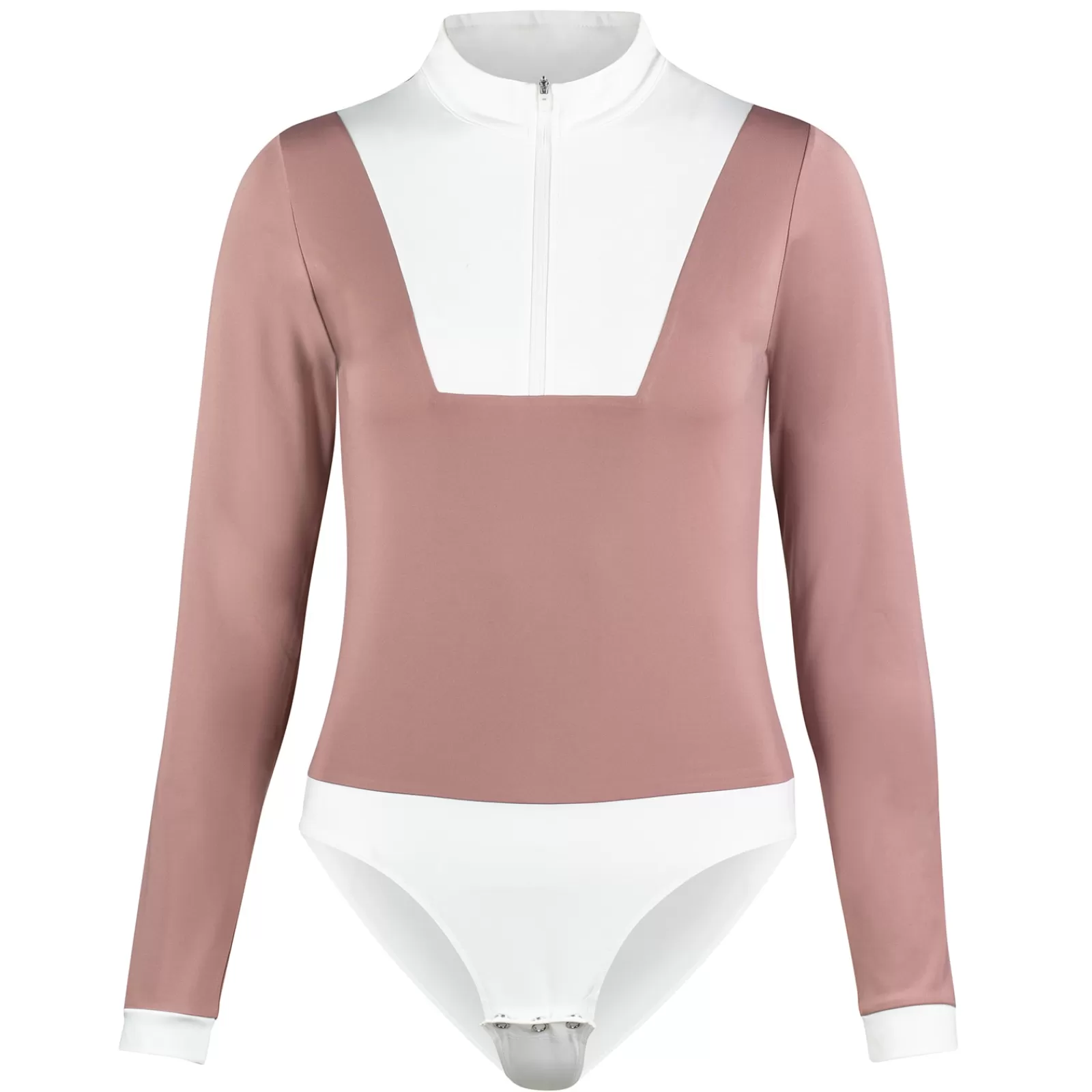 Show Clothing*horze Edie Women'S Long Sleeve Show Bodysuit Pink Glitter