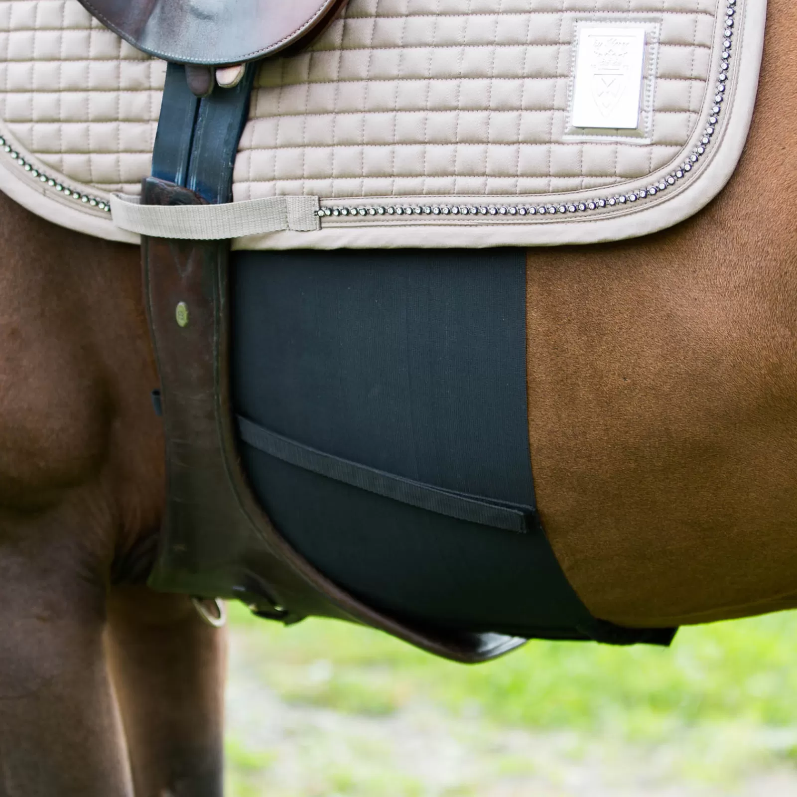 horze Elastic Belly Guard> Girths