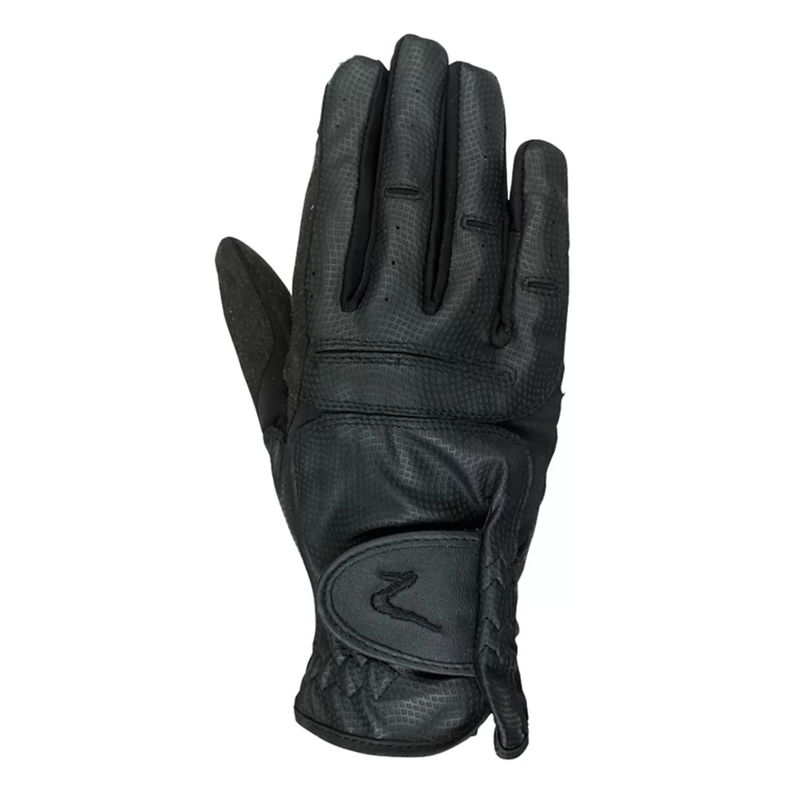 All Season Gloves*horze Elisabeth Synthetic Leather Riding Gloves Black