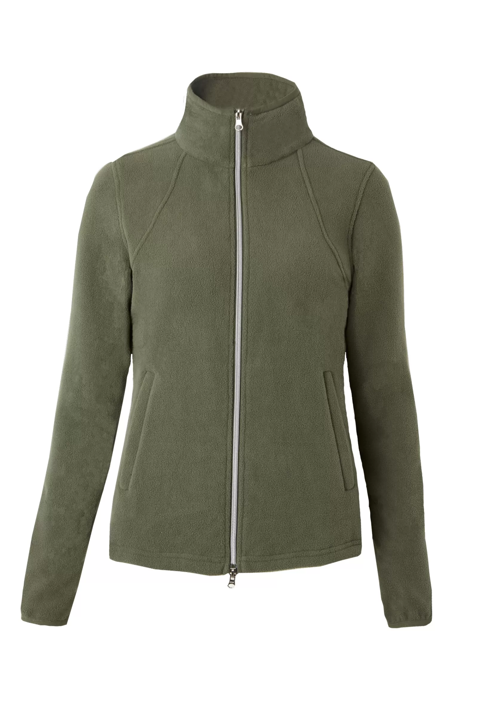 Riding Jumpers & Fleeces*horze Ella Women'S Fleece Riding Jacket Beetle Khaki Green