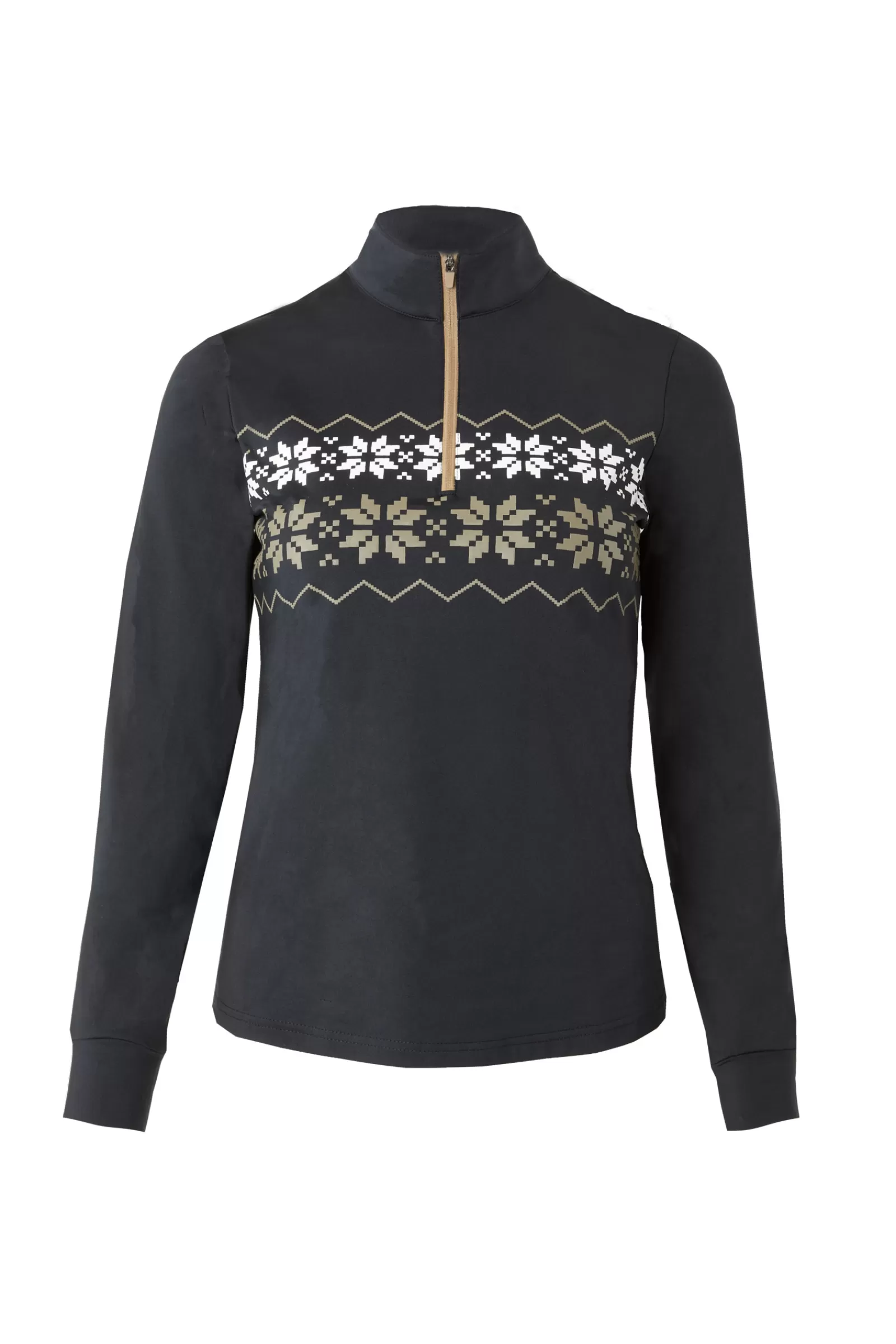 Tops & T-Shirts*horze Emily Training Shirt With Snowflake Print Black