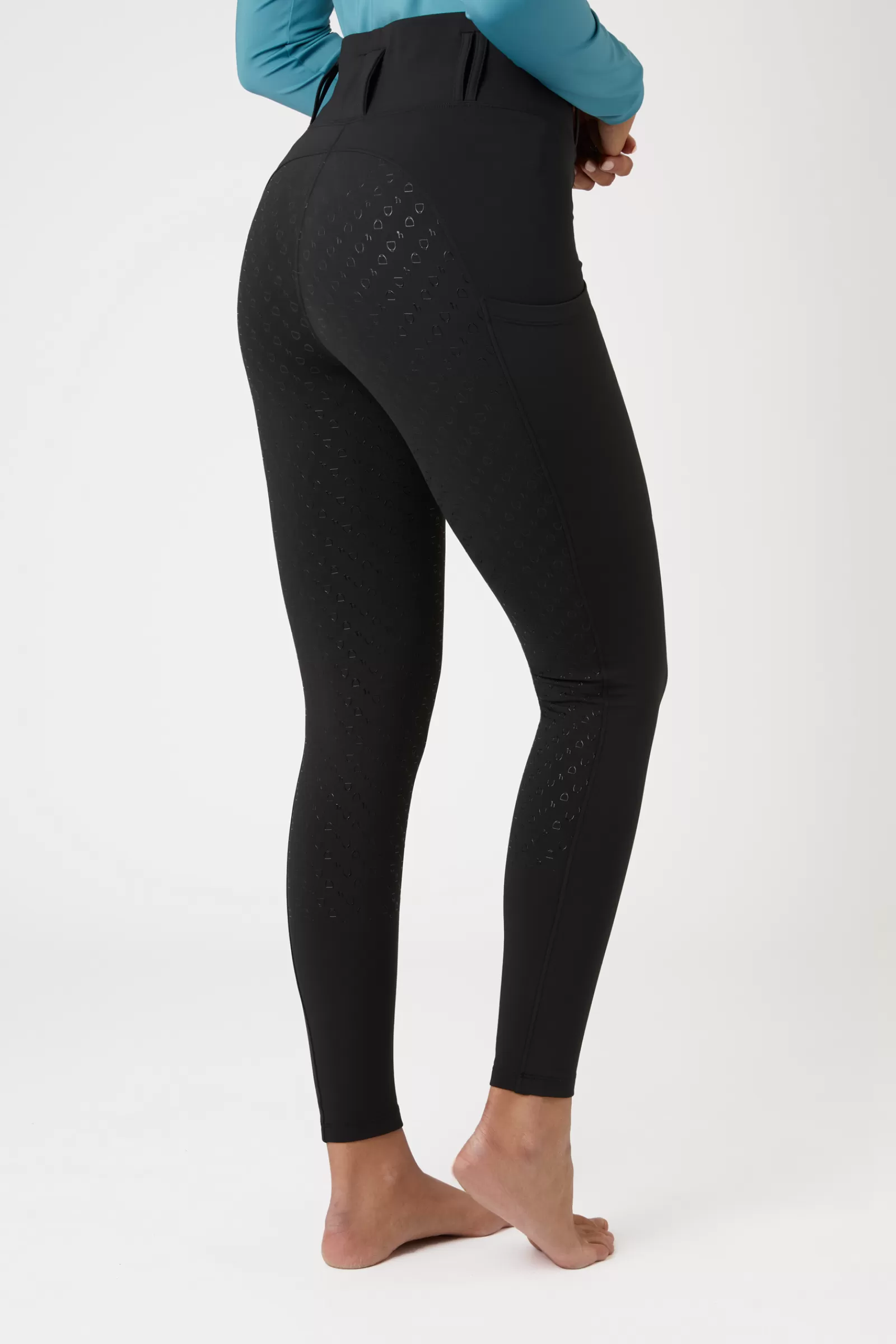 Riding Tights*horze Everly Women'S Full Grip Riding Tights Black