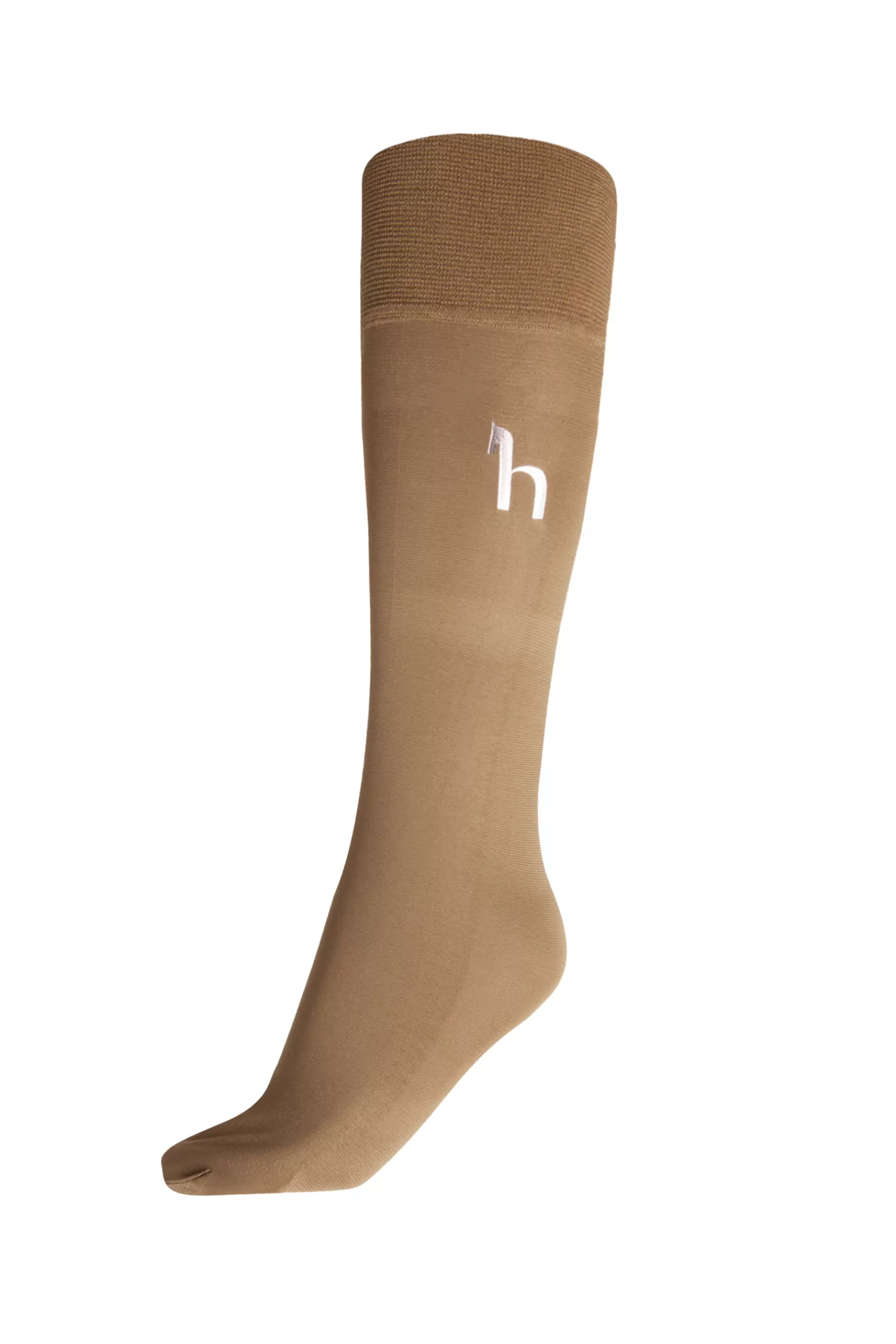 Riding Socks*horze Fine Women'S Riding Socks With Emblem Bison Dark Brown