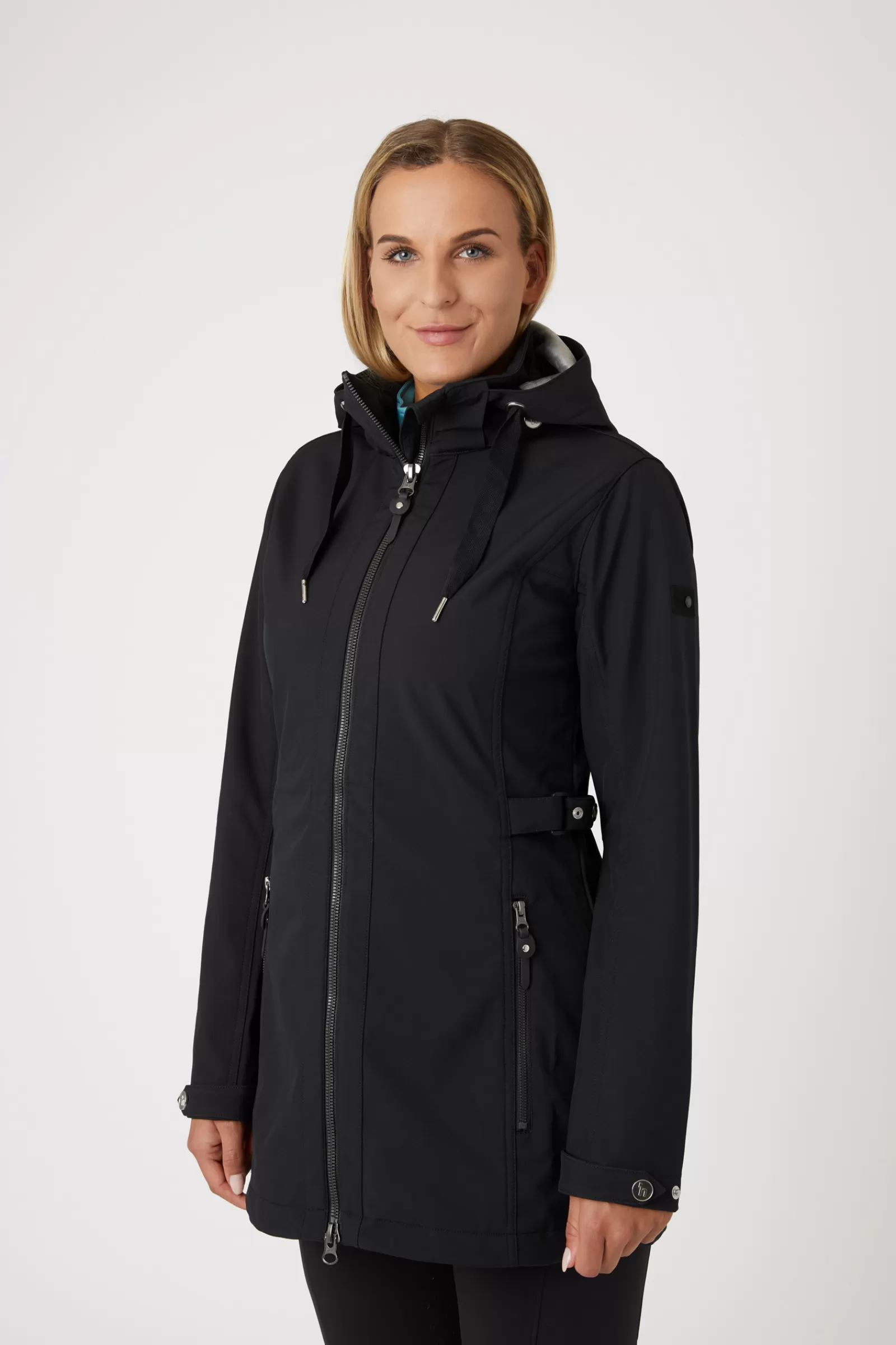 Coats & Jackets*horze Freya Women'S Long Soft-Shell Riding Jacket Black