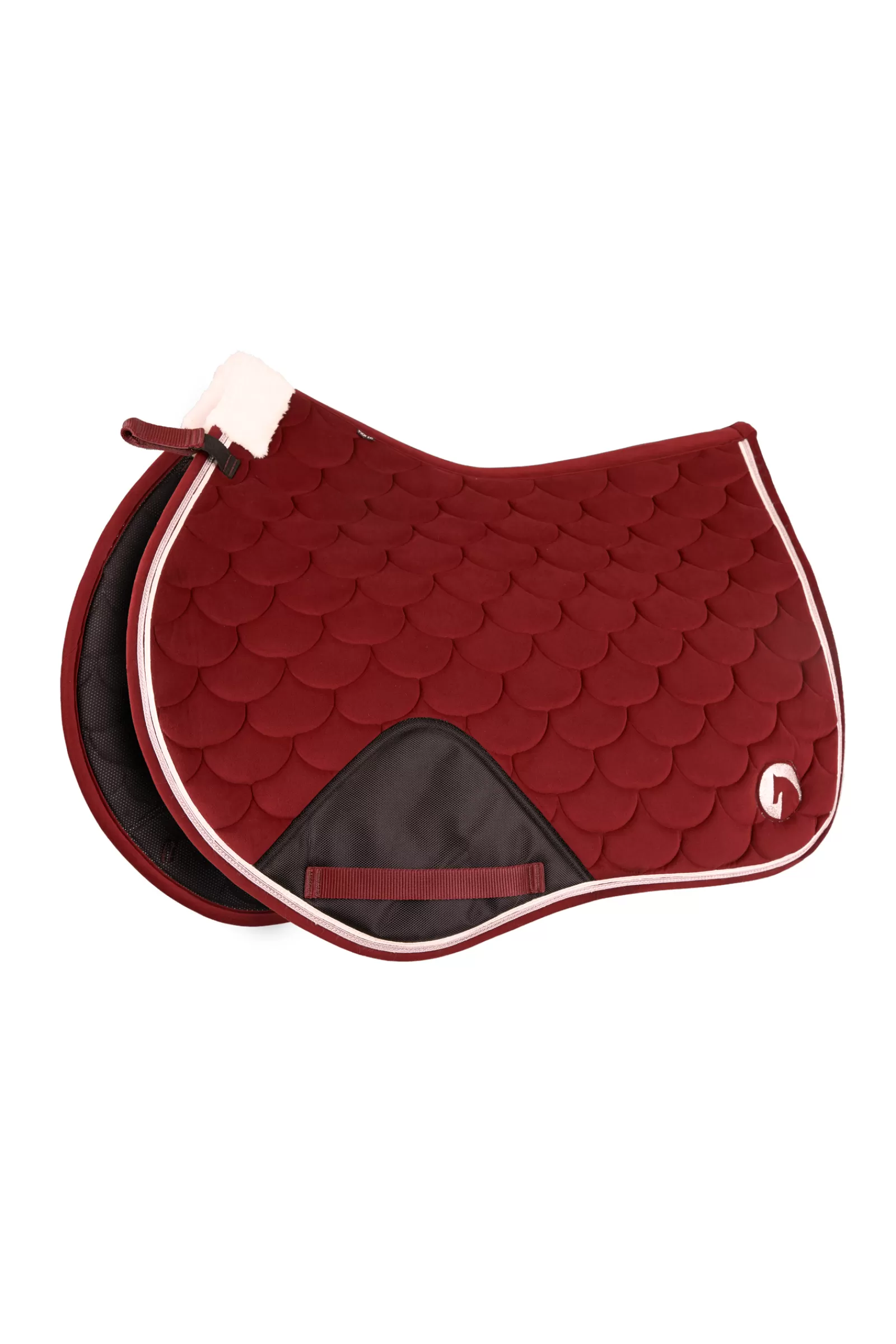 horze Geneva All Purpose Saddle Pad With Faux Fur> All Purpose & Jumping Saddle Pads