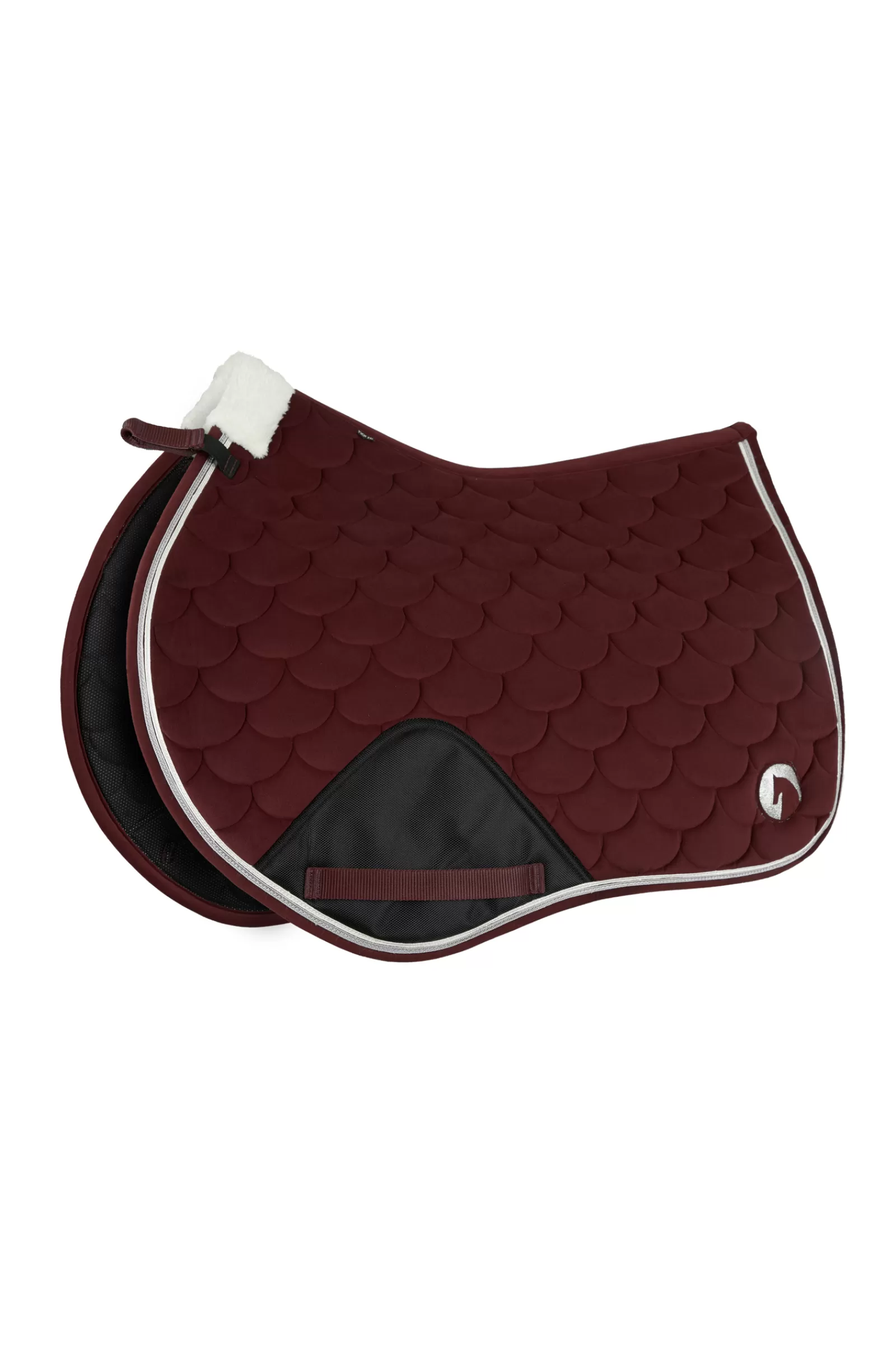 horze Geneva All Purpose Saddle Pad With Faux Fur> All Purpose & Jumping Saddle Pads