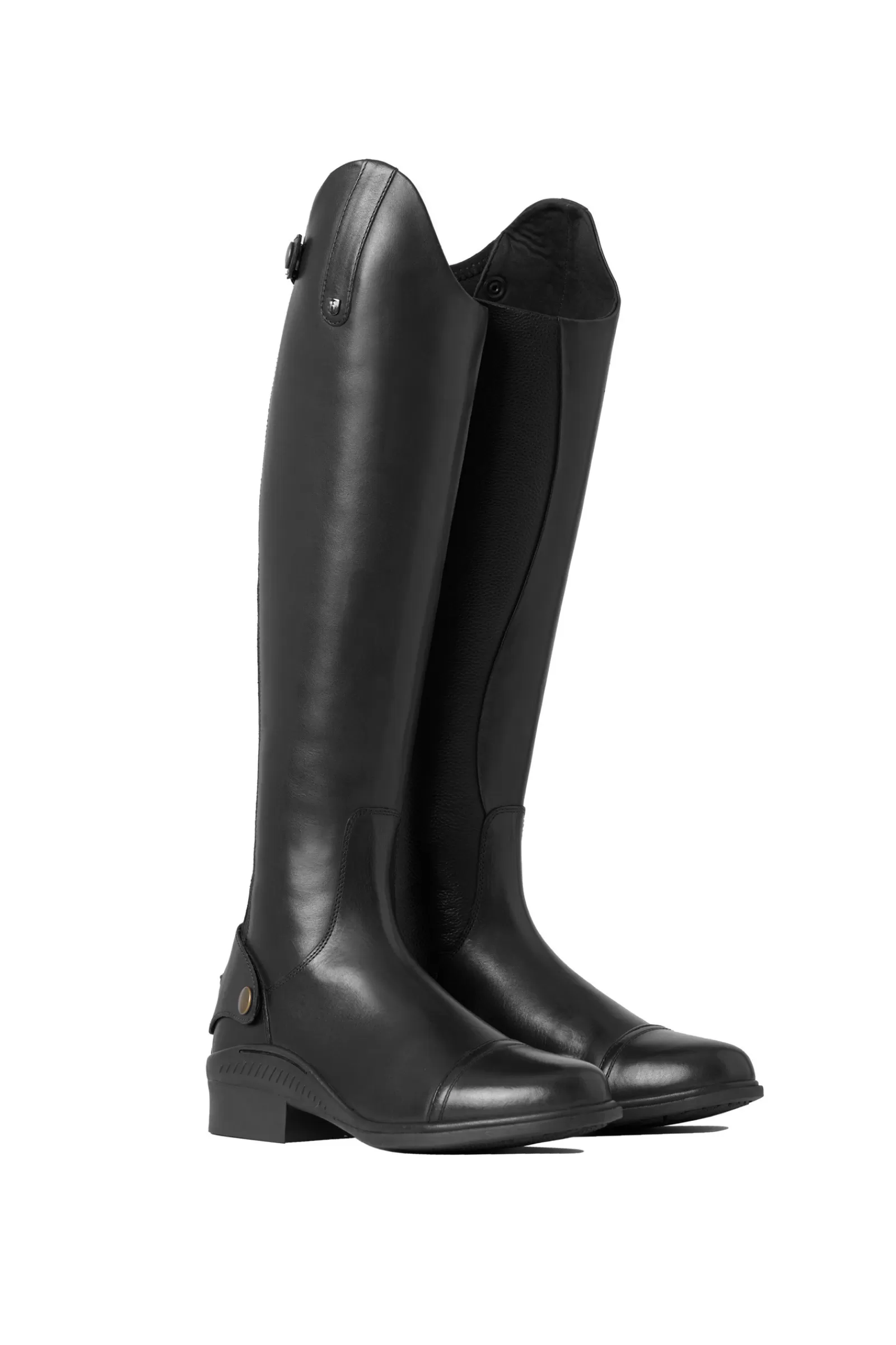 Kids Riding Boots*horze Geneve Teenage Leather Tall Boots Black