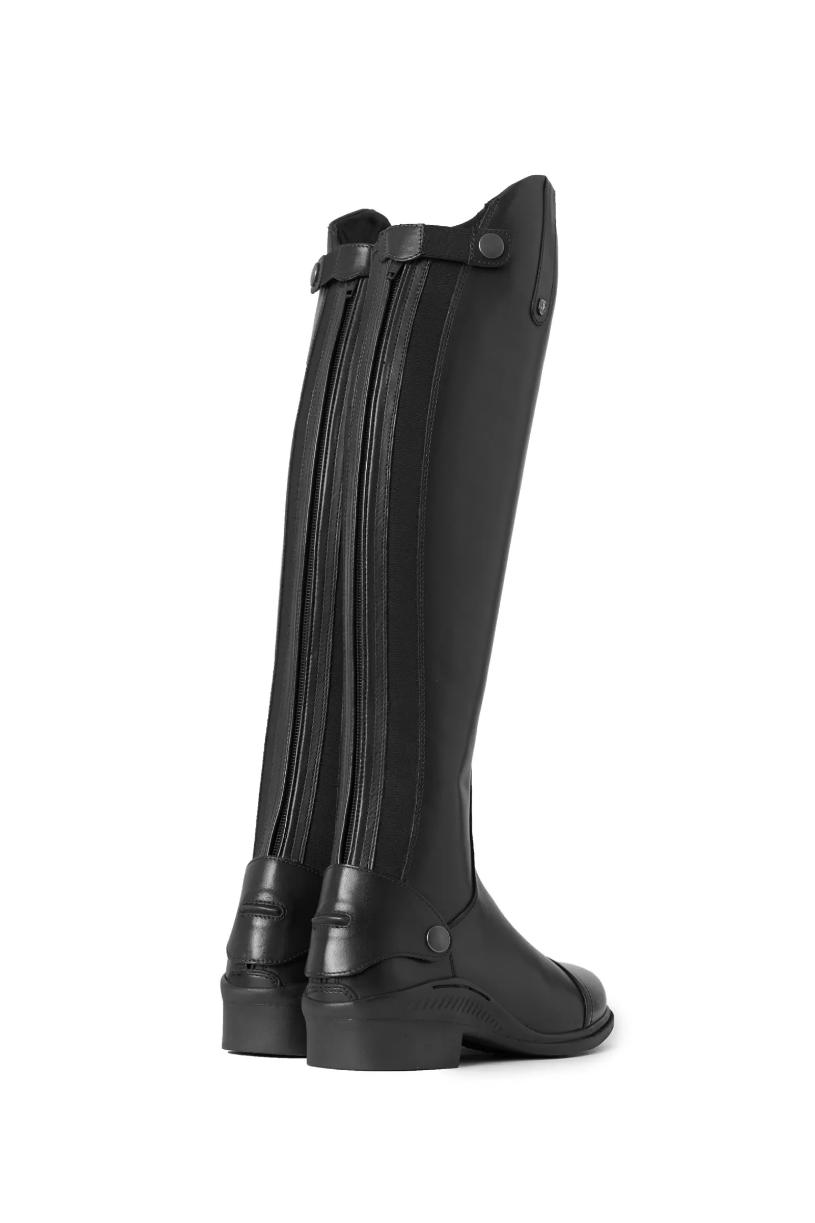 Kids Riding Boots*horze Geneve Teenage Leather Tall Boots Black