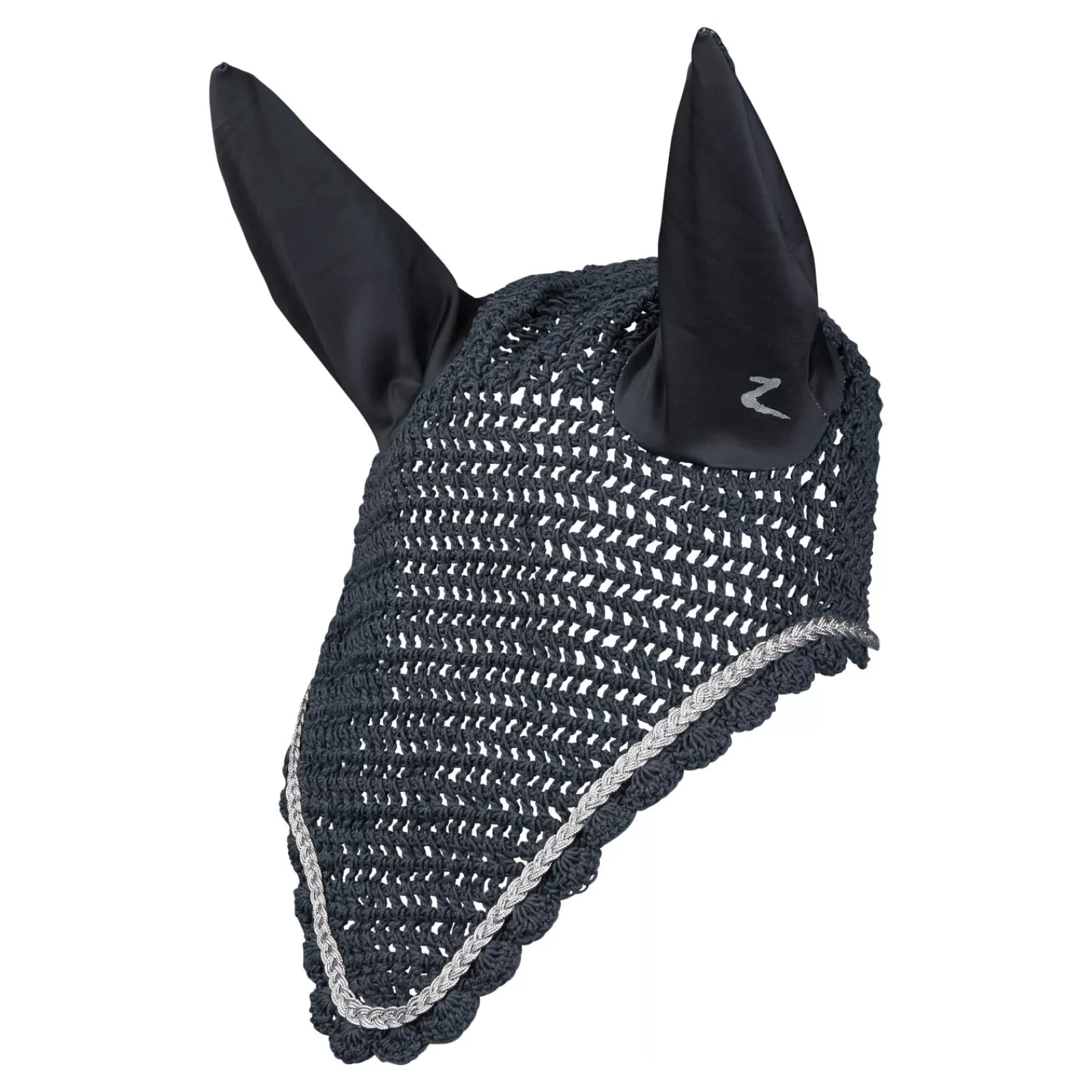 horze Glarus Ear Net With Metallic Braiding> Ear Bonnets & Fly Veils