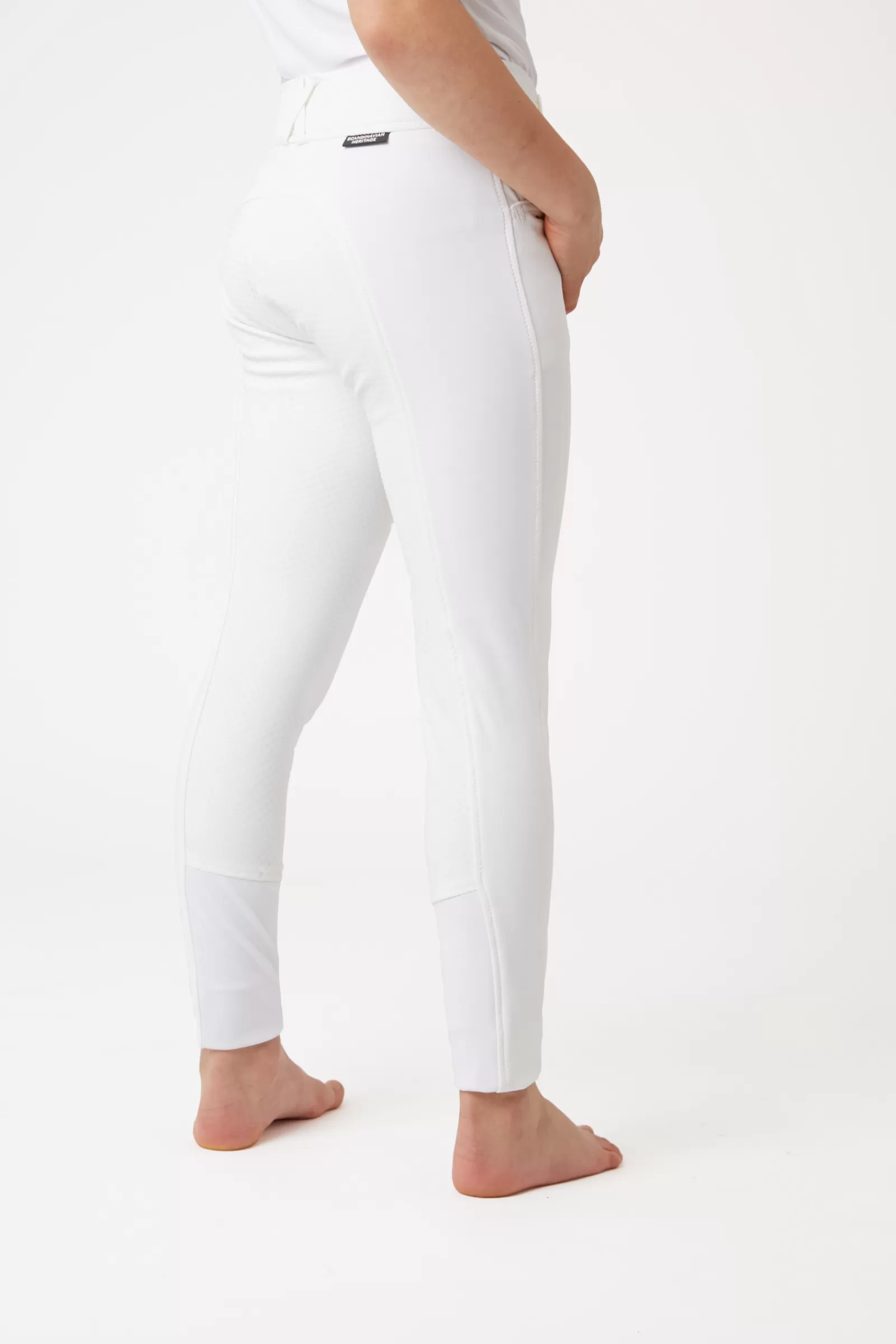 Jodhpurs & Breeches*horze Grand Prix Kids Silicone Fs Breeches White