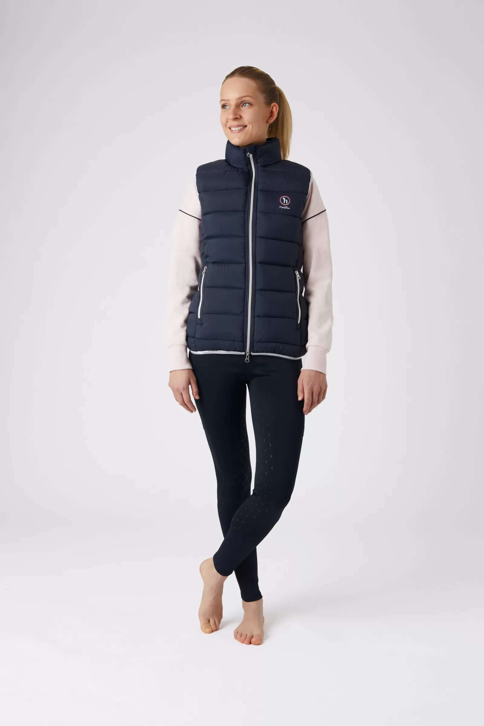 Coats & Jackets*horze Janea Young Padded Riding Vest Dark Navy