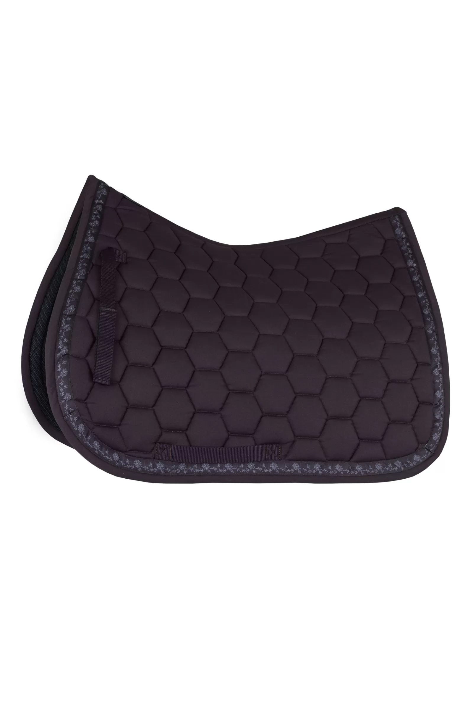 horze Kaitlin All Purpose Saddle Pad With Flower Piping> All Purpose & Jumping Saddle Pads