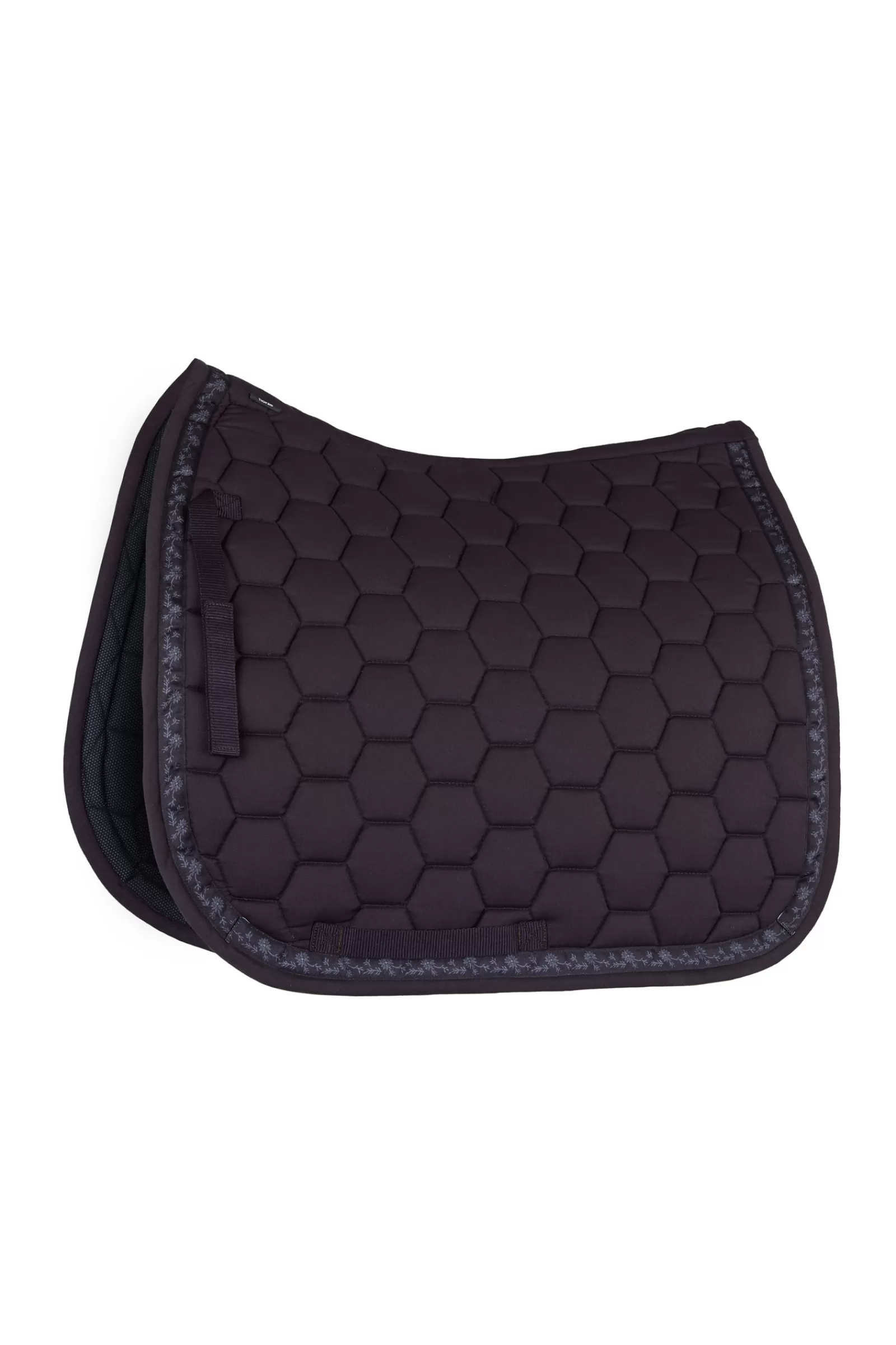 horze Kaitlin Dressage Saddle Pad With Flower Piping> Dressage Saddle Pads