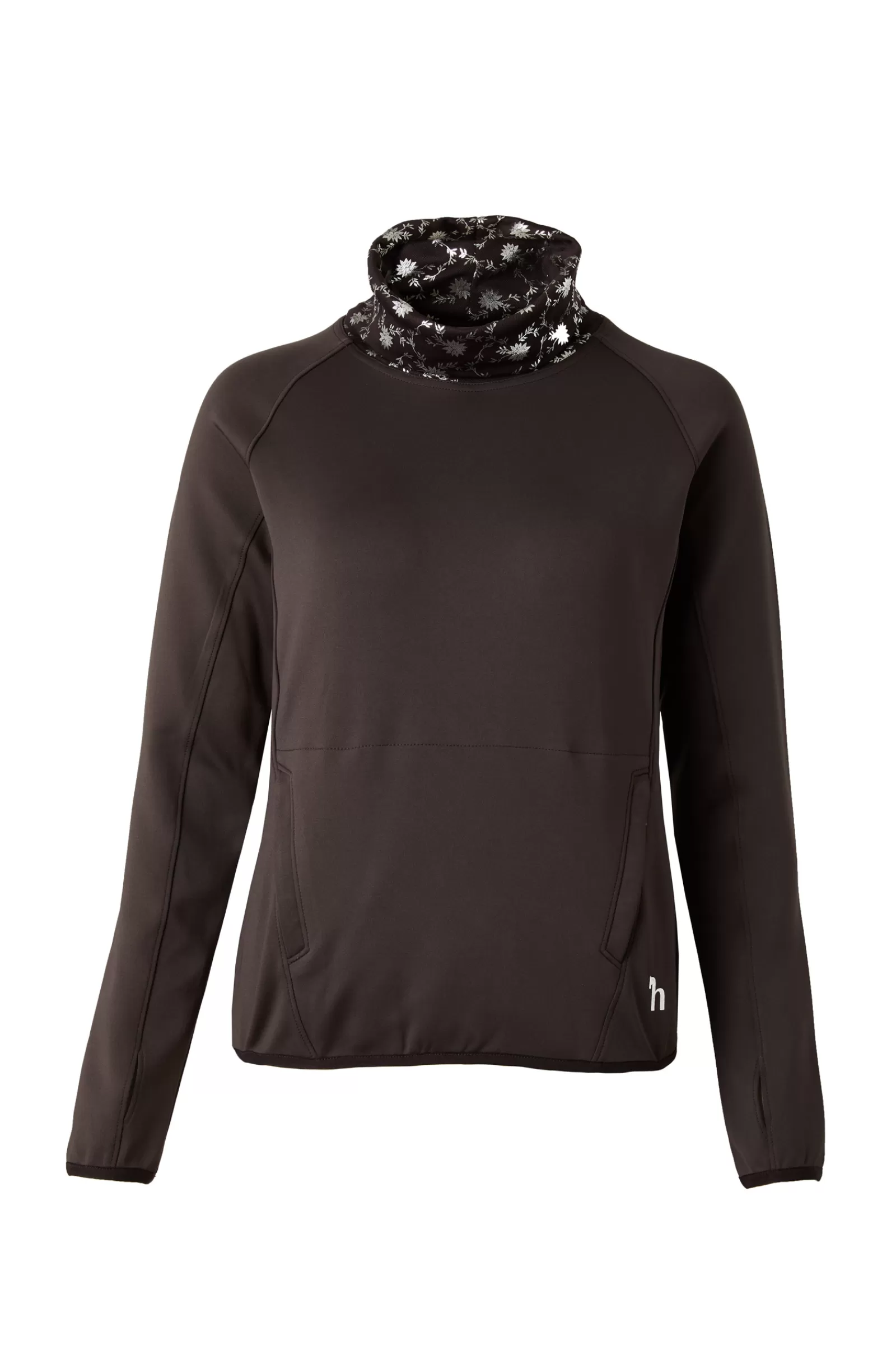 Riding Jumpers & Fleeces*horze Kaitlin Women'S Functional Sweatshirt With Flower Collar After Dark Brown