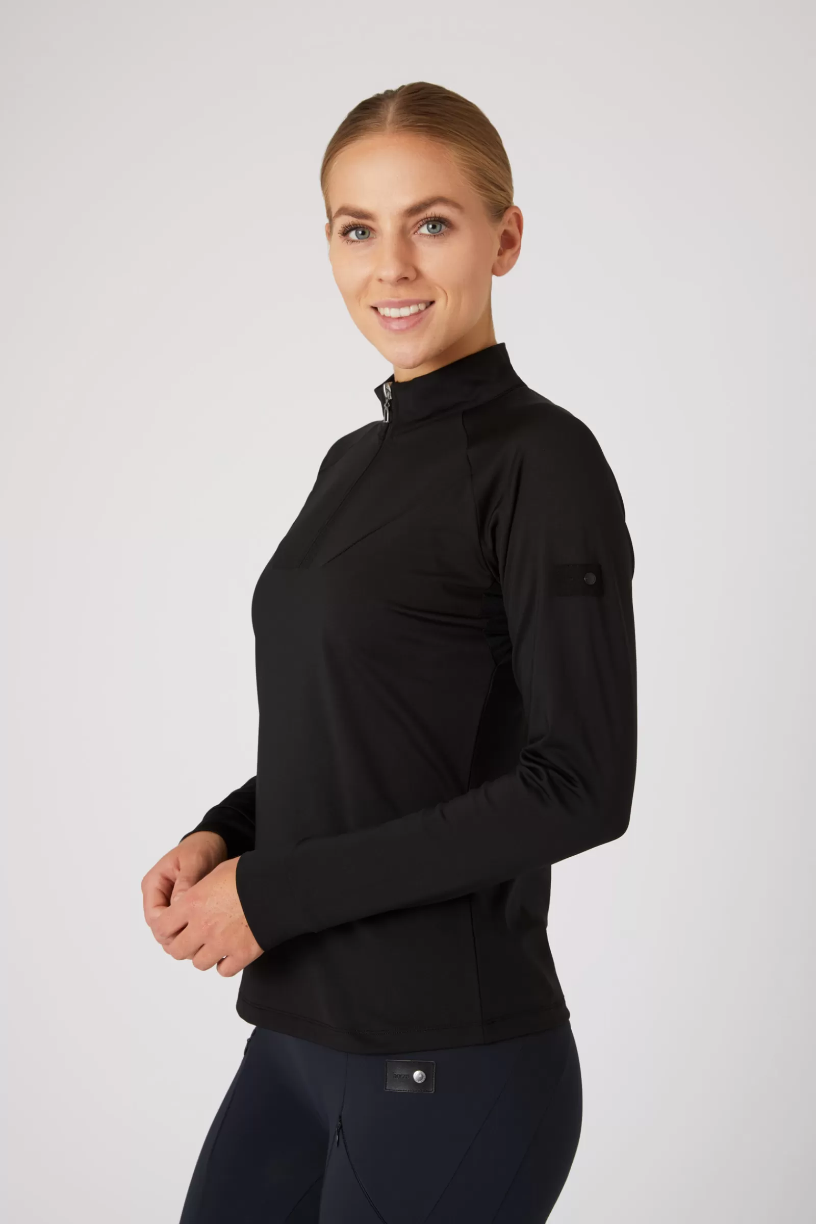 Tops & T-Shirts*horze Katya Women'S Training Shirt With Fleece Lining Black