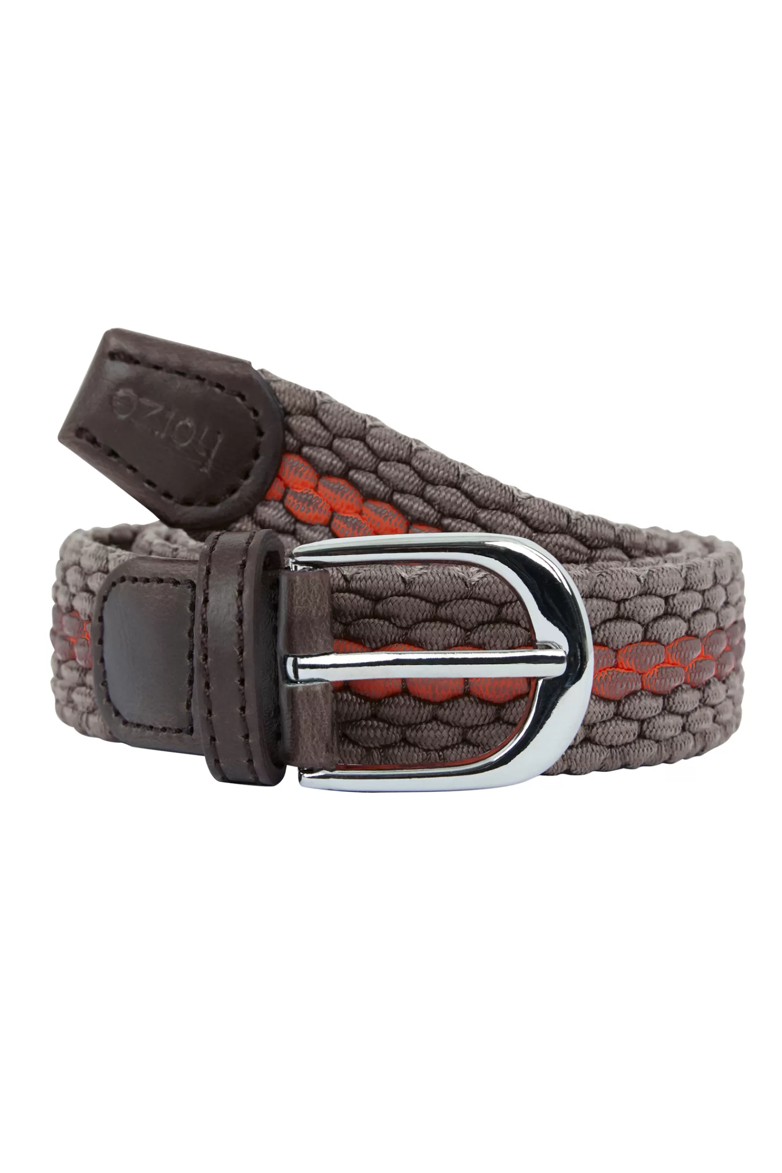 Belts*horze Kids Braided Stretch Belt Coca Mocha Brown