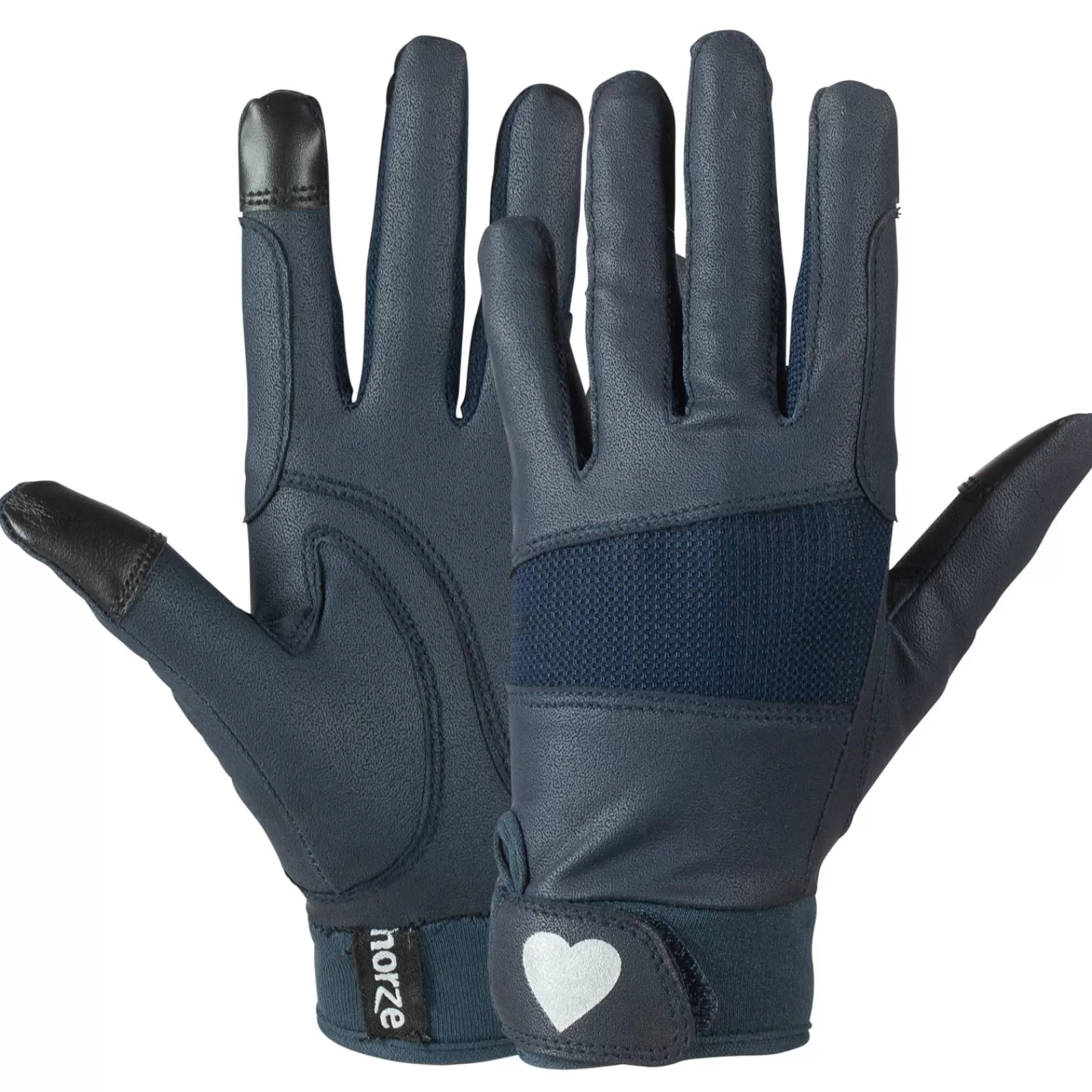 Kids Riding Gloves*horze Kids Riding Gloves With Touch Screen Function Dark Navy