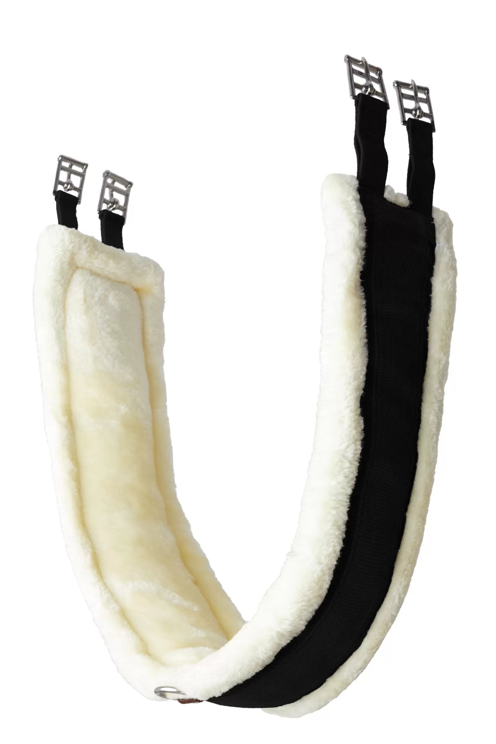 horze Kyiv Neoprene Long Girth With Fixed Faux Fur> Girths