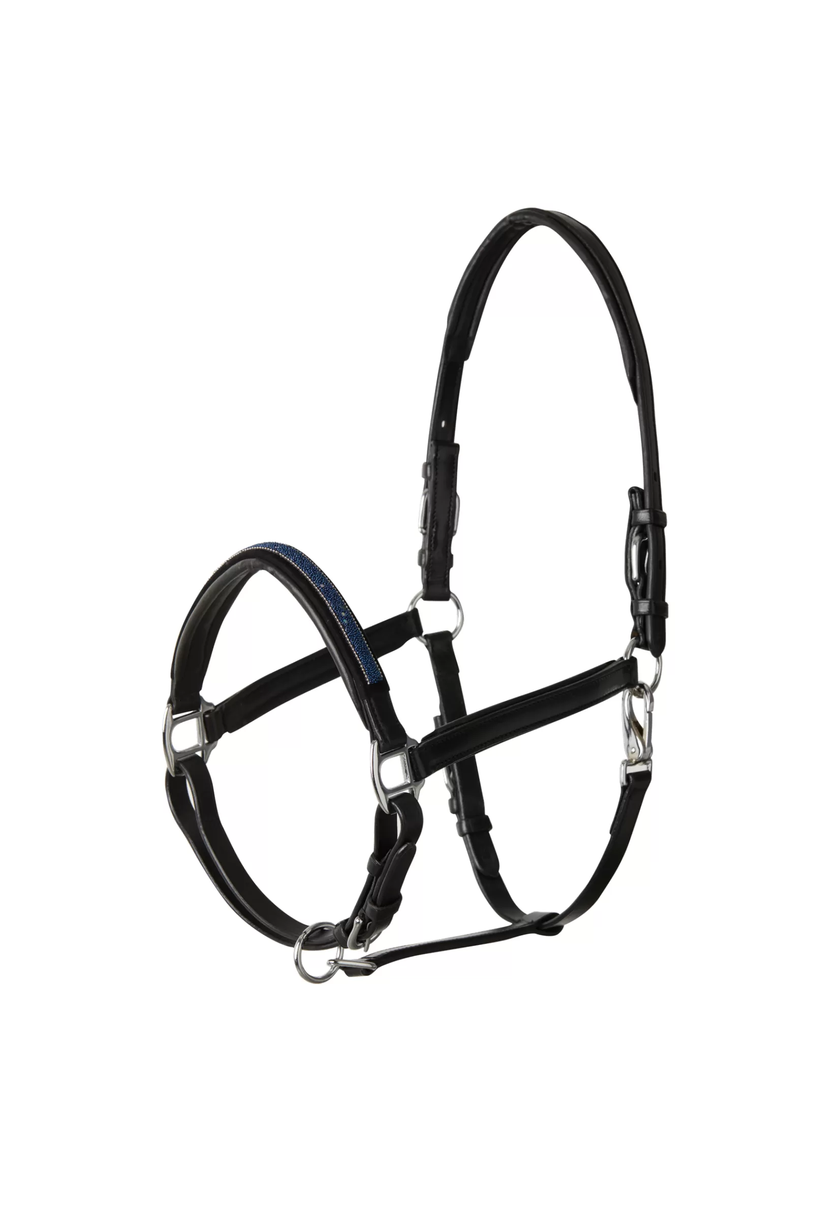 horze Leather Halter With Crystal Nose Band> Headcollars & Halters