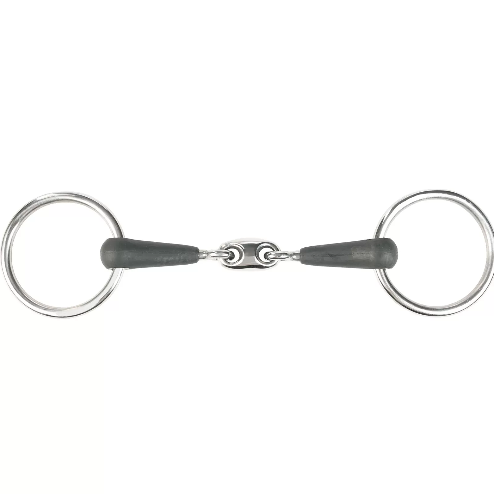 horze Loose Ring Double-Jointed Rubber Bit> Loose Ring Snaffles